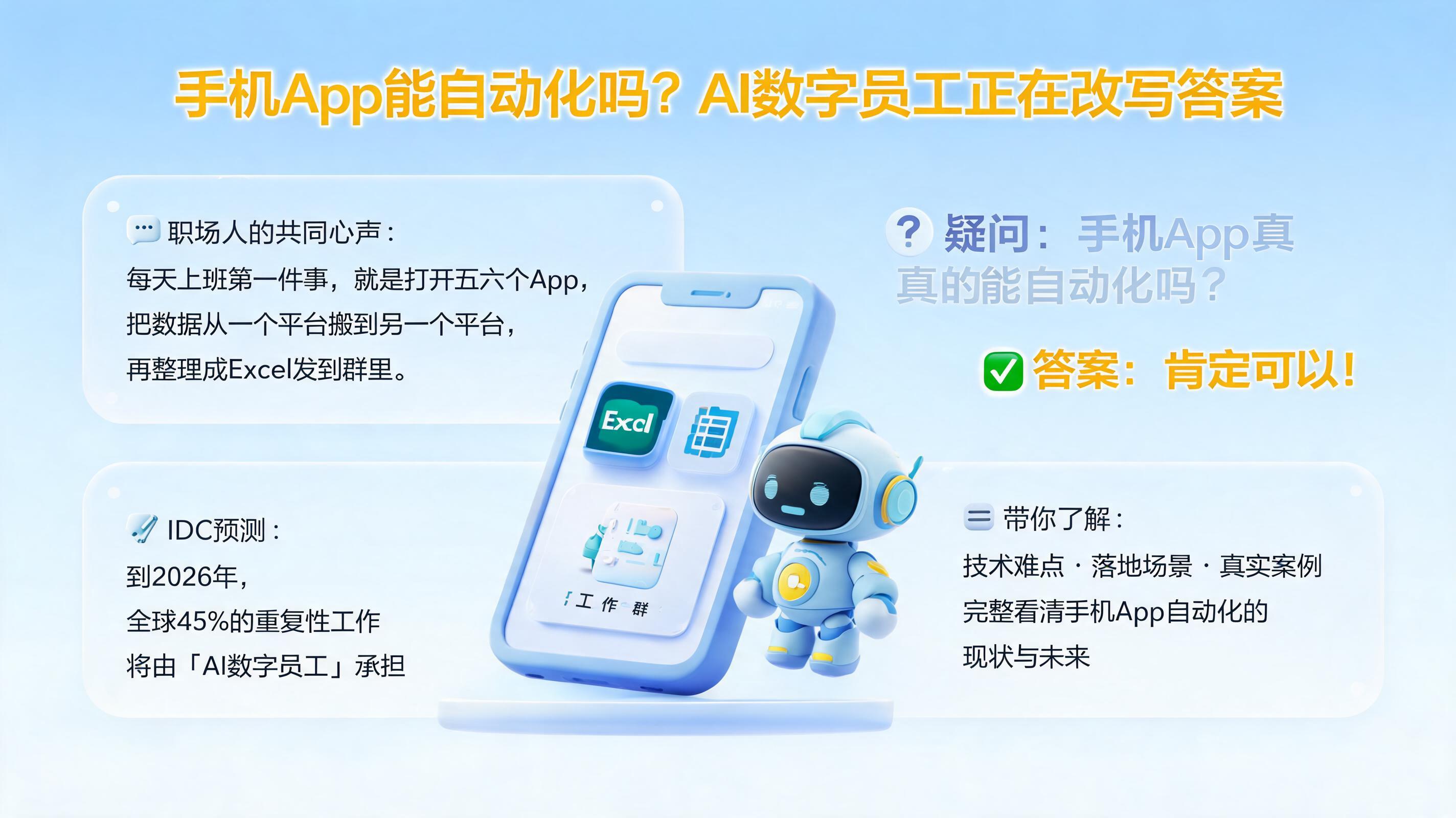 手机App能自动化吗?AI数字员工正在改写答案