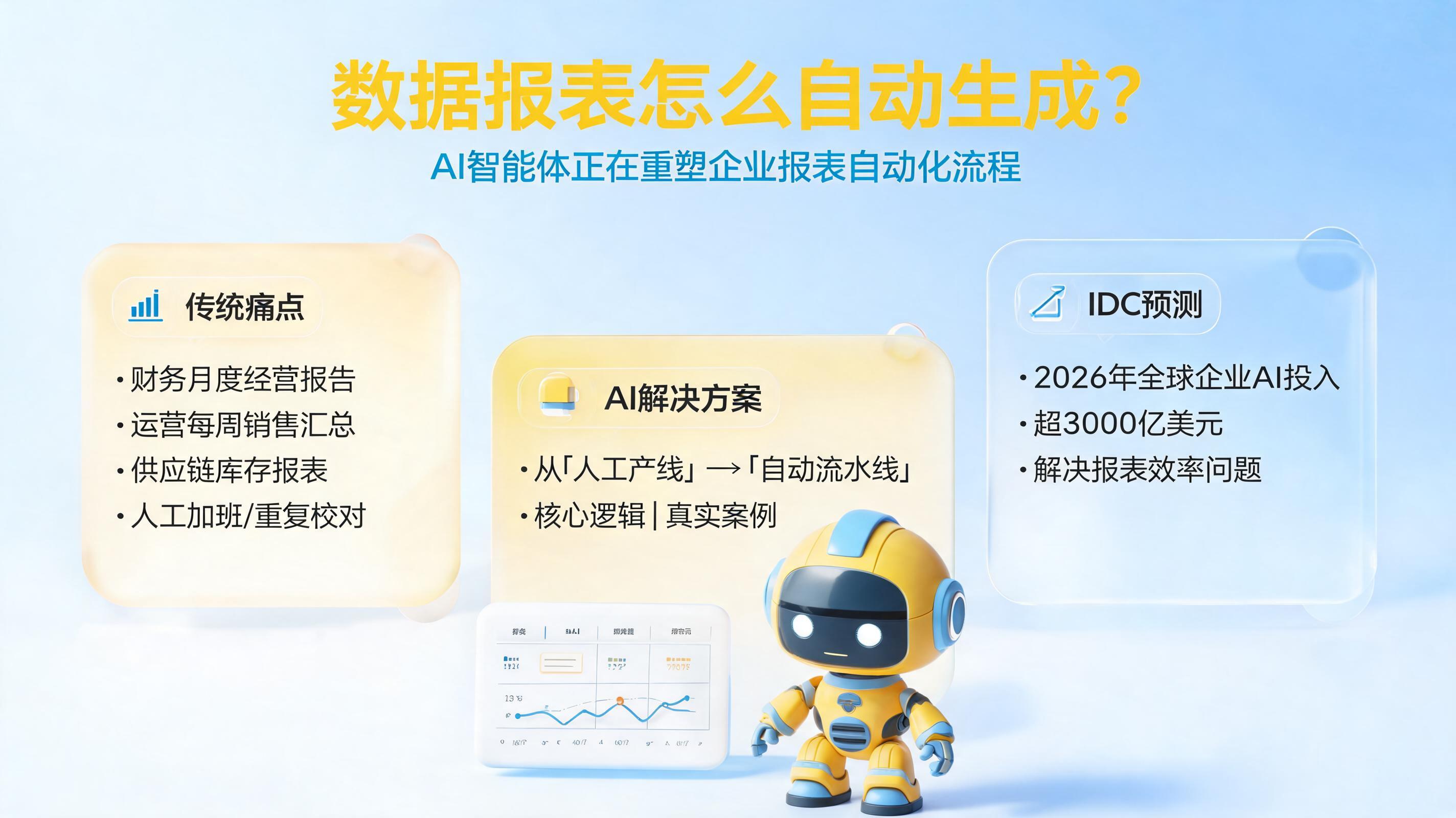 数据报表怎么自动生成?AI智能体正在重塑企业报表自动化流程