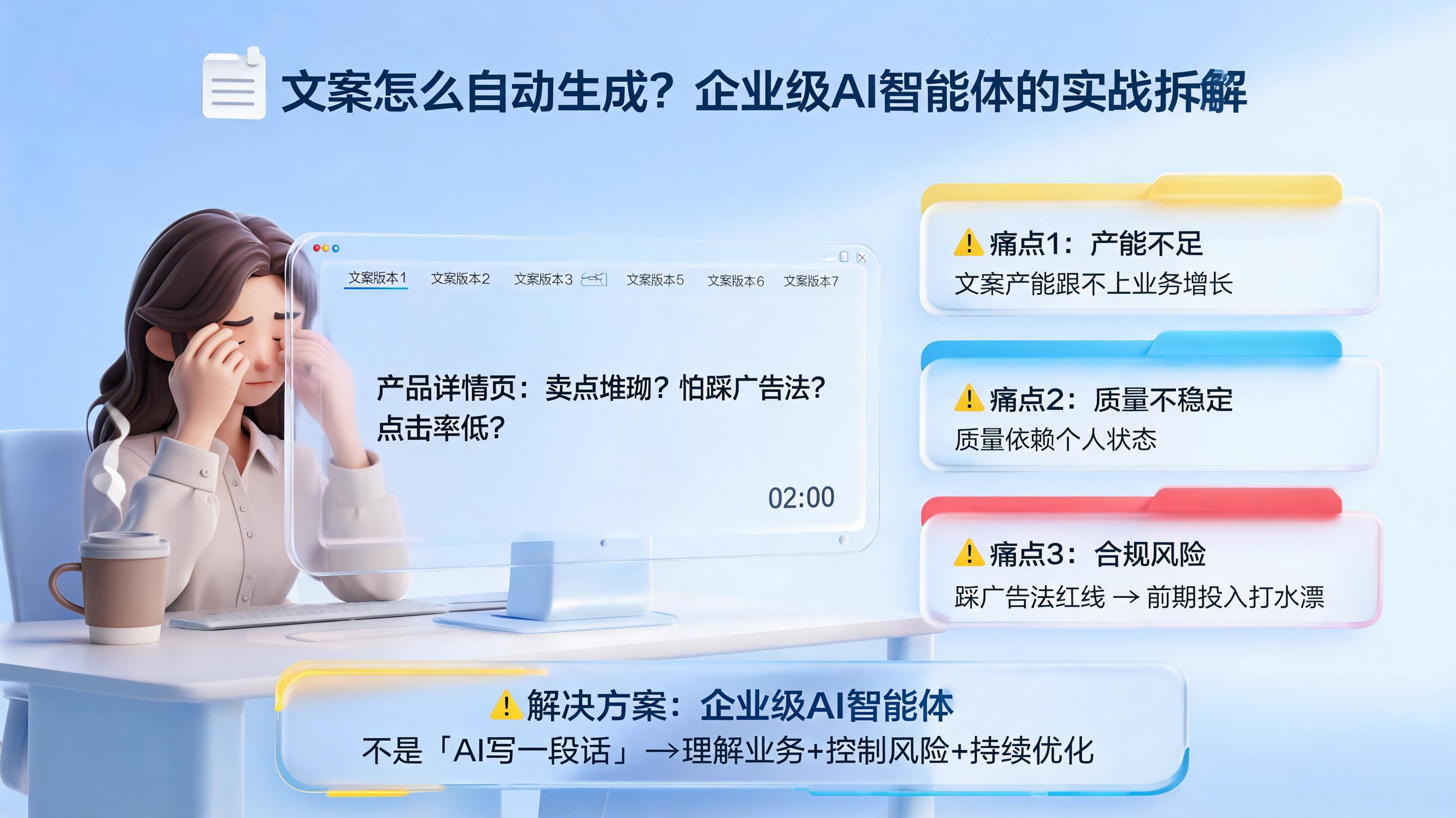 文案怎么自动生成？企业级AI智能体的实战拆解