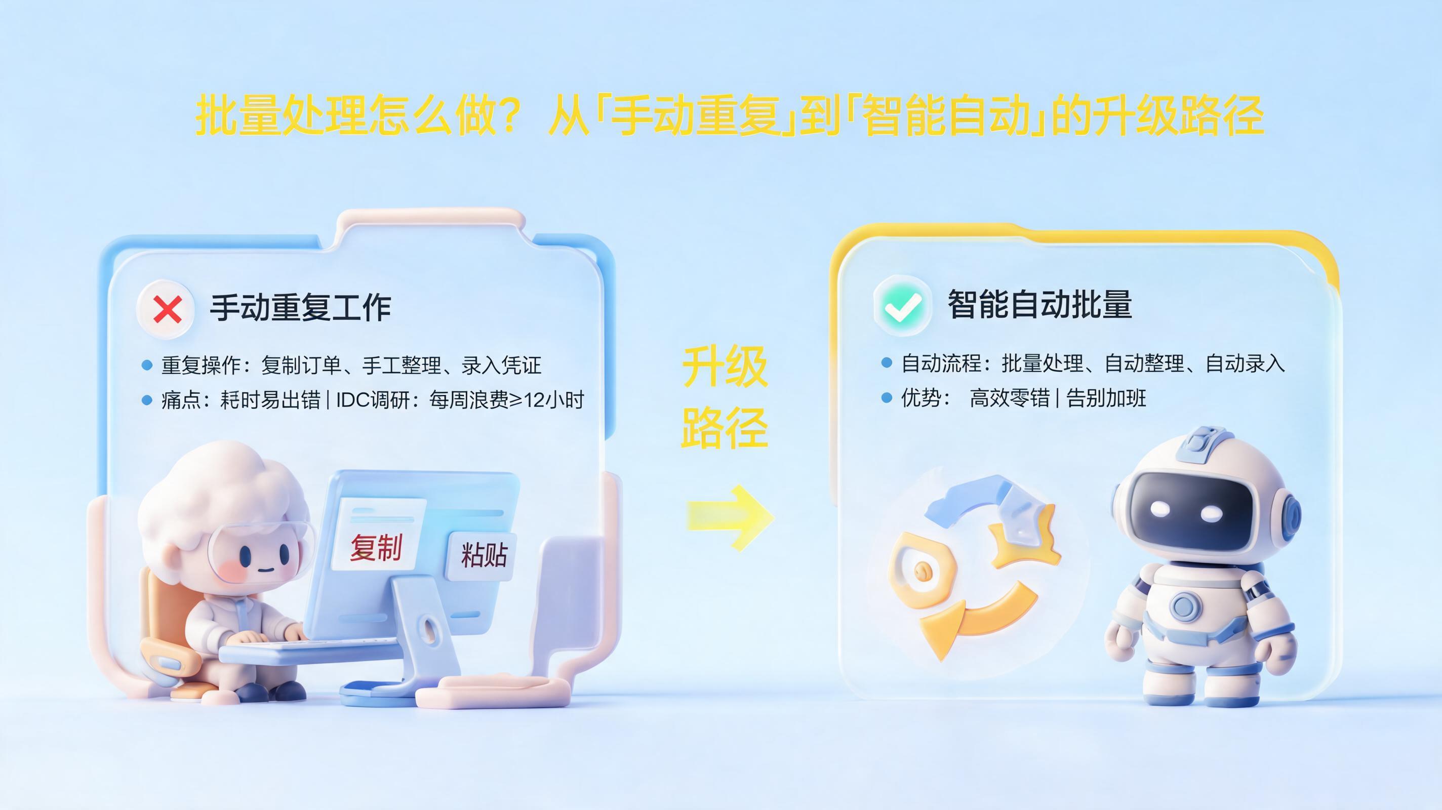 批量处理怎么做?从“手动重复”到“智能自动”的升级路径