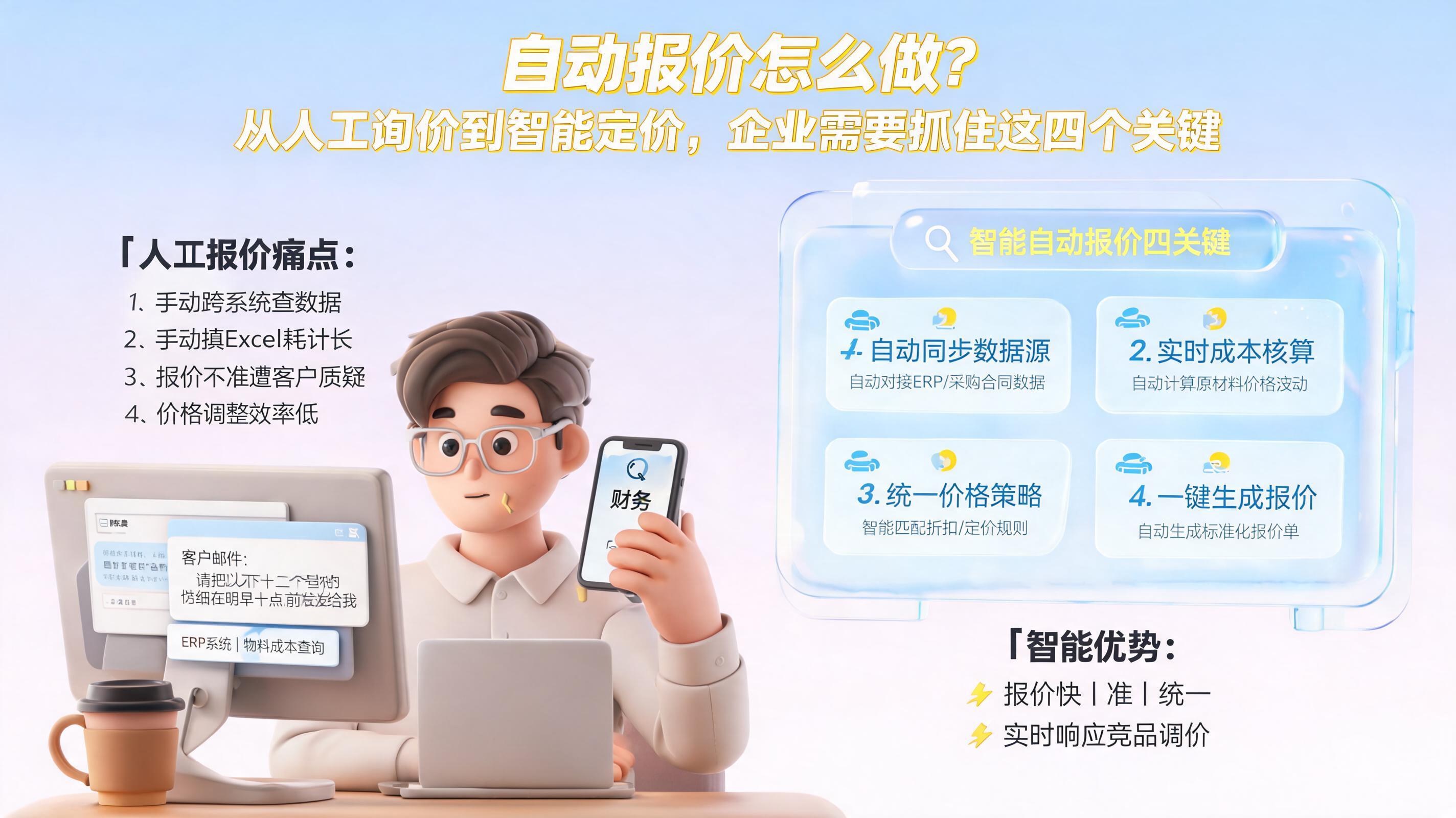 自动报价怎么做?从人工询价到智能定价,企业需要抓住这四个关键