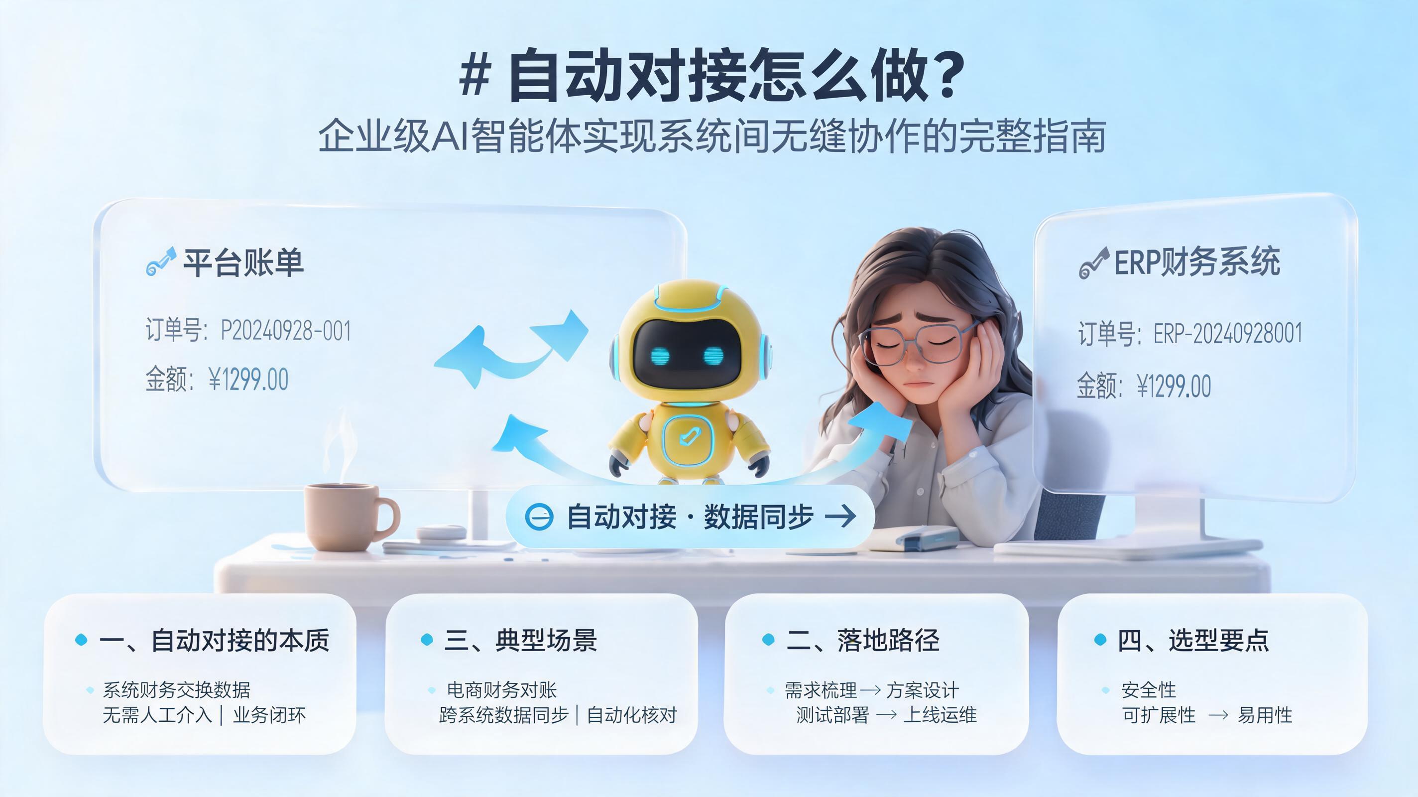 自动对接怎么做?企业级AI智能体实现系统间无缝协作的完整指南