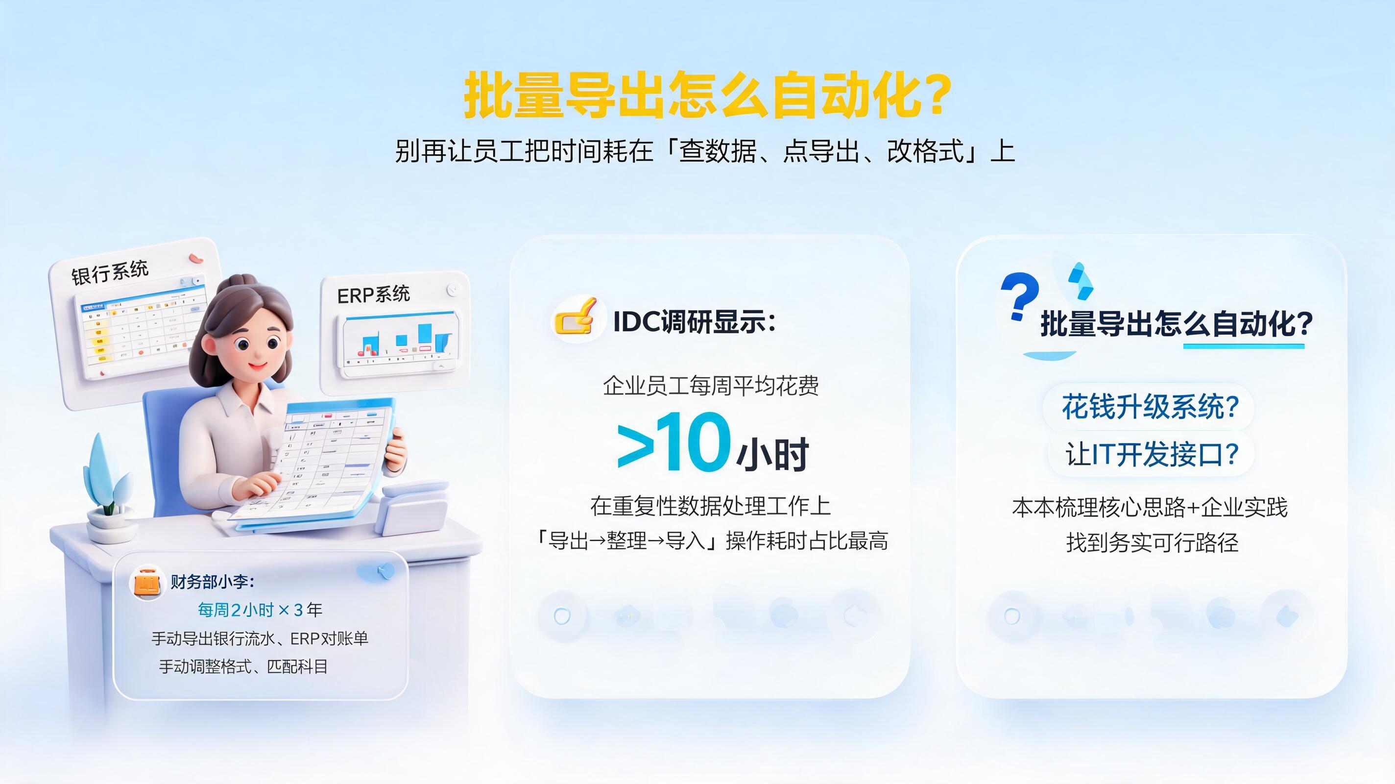批量导出怎么自动化？别再让员工把时间耗在“查数据、点导出、改格式”上