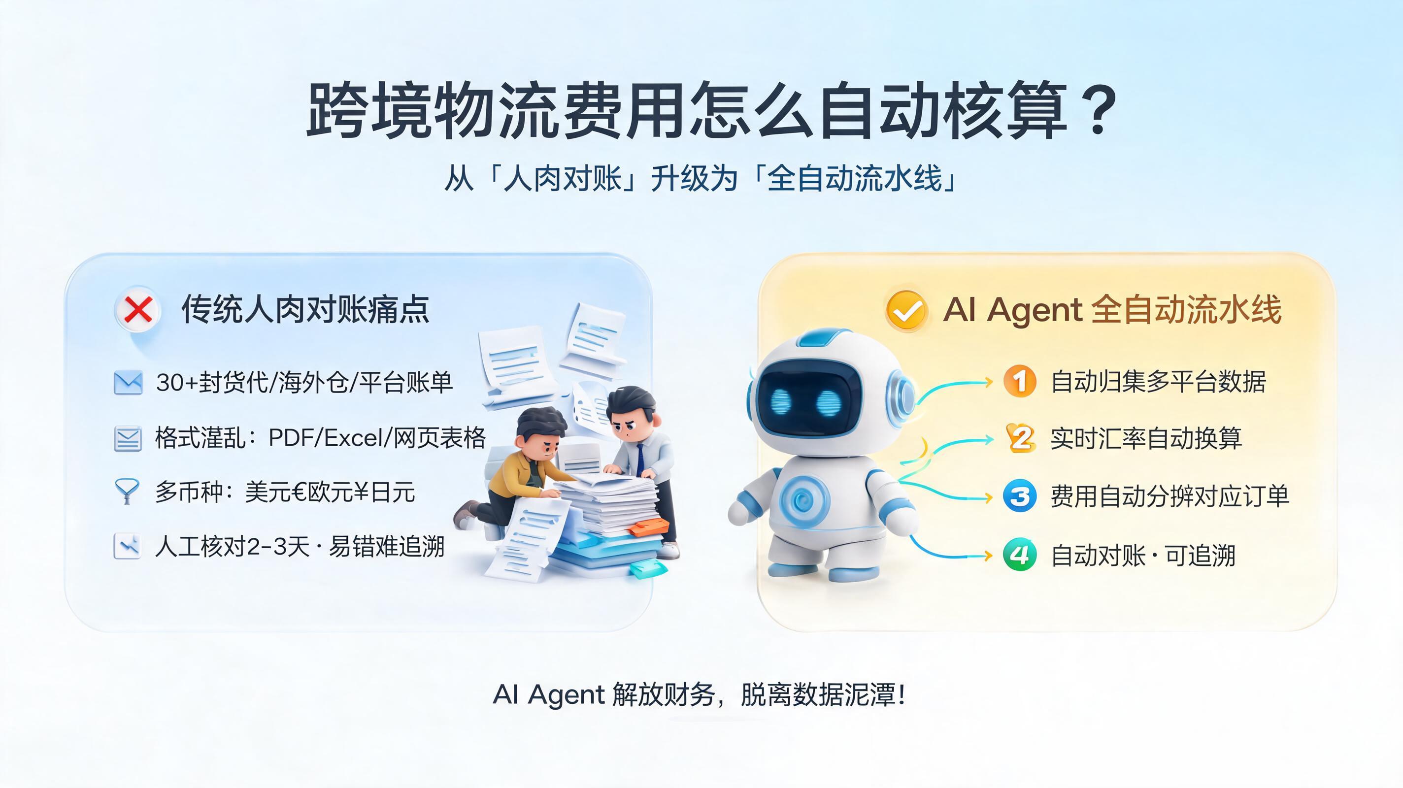 跨境物流费用怎么自动核算？实在Agent让“人肉对账”升级为“全自动流水线”_图1