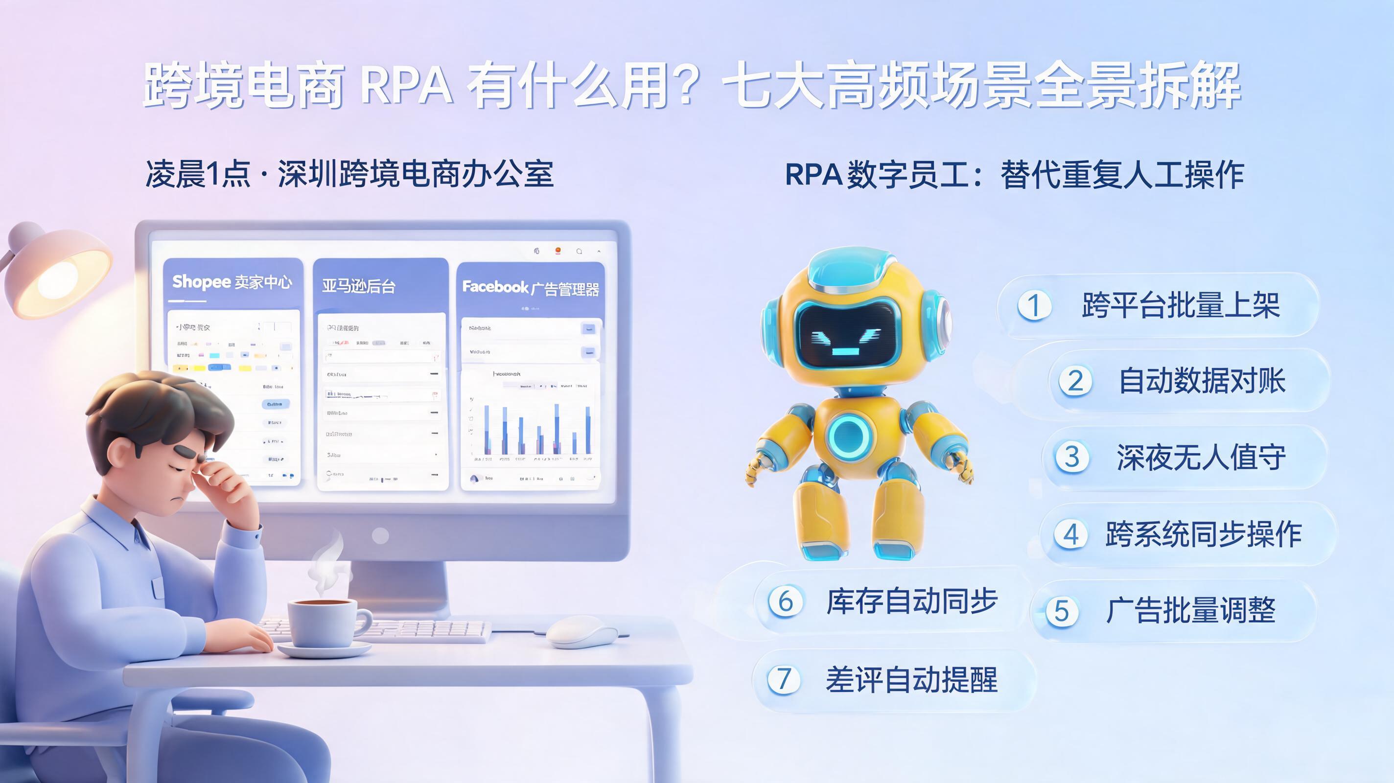 跨境电商 RPA 有什么用？七大高频场景的全景拆解_图1