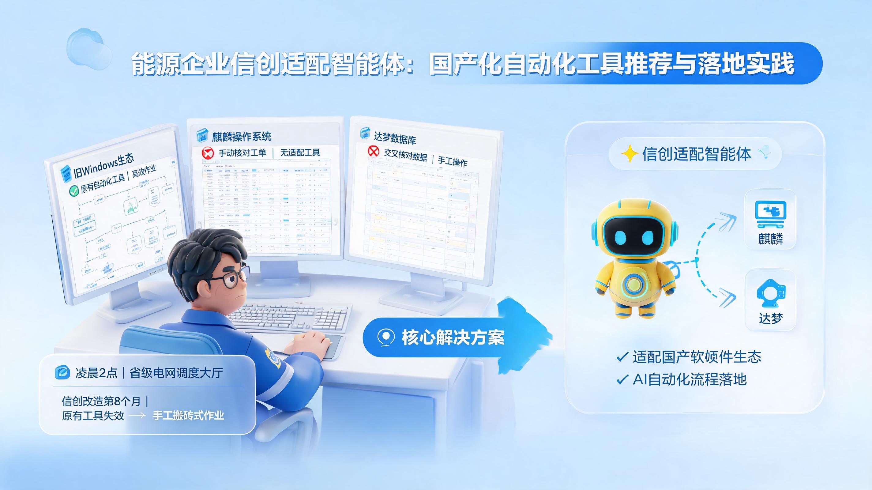 能源企业信创适配智能体：国产化自动化工具推荐与落地实践_图1