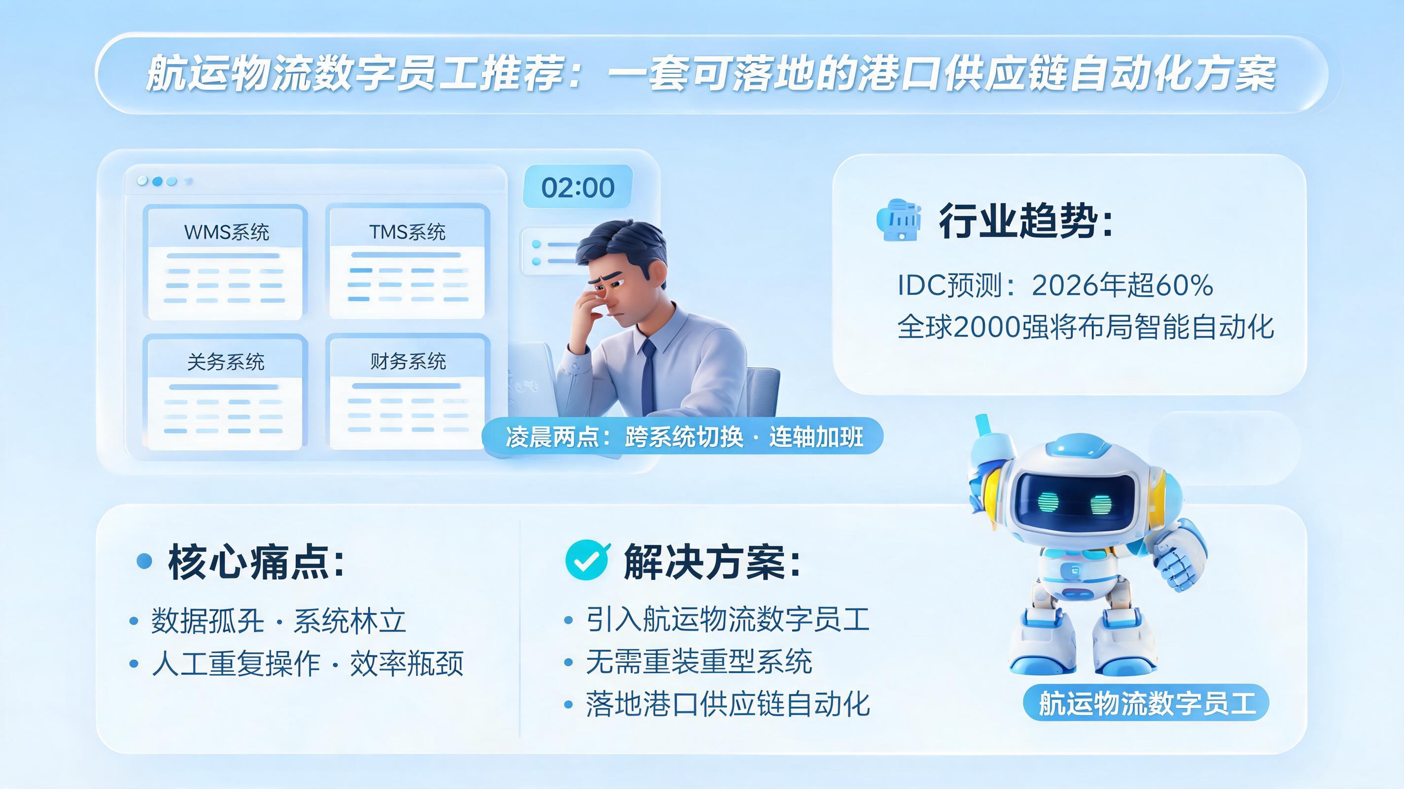 航运物流数字员工推荐：一套可落地的港口供应链自动化方案_图1