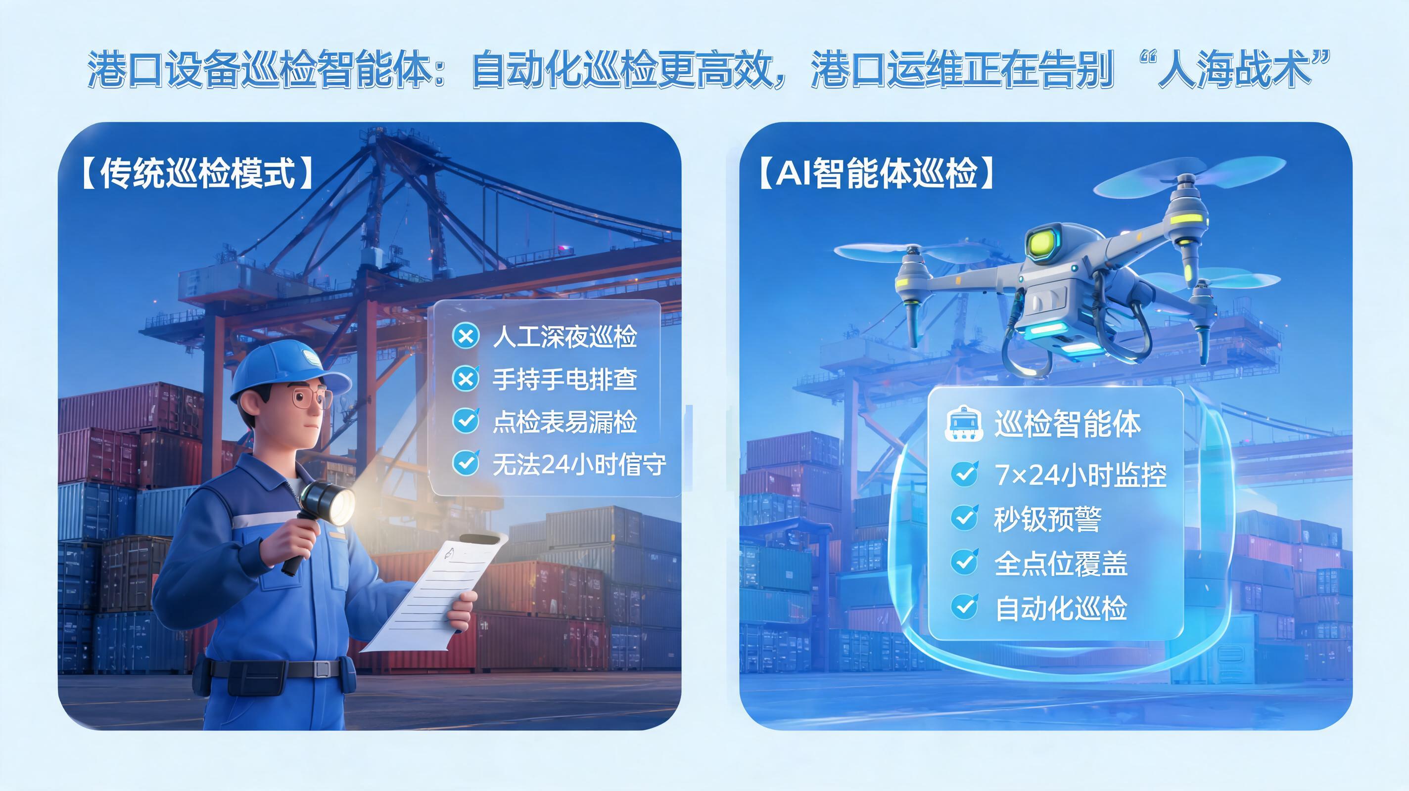 港口设备巡检智能体:自动化巡检更高效,港口运维正在告别“人海战术”