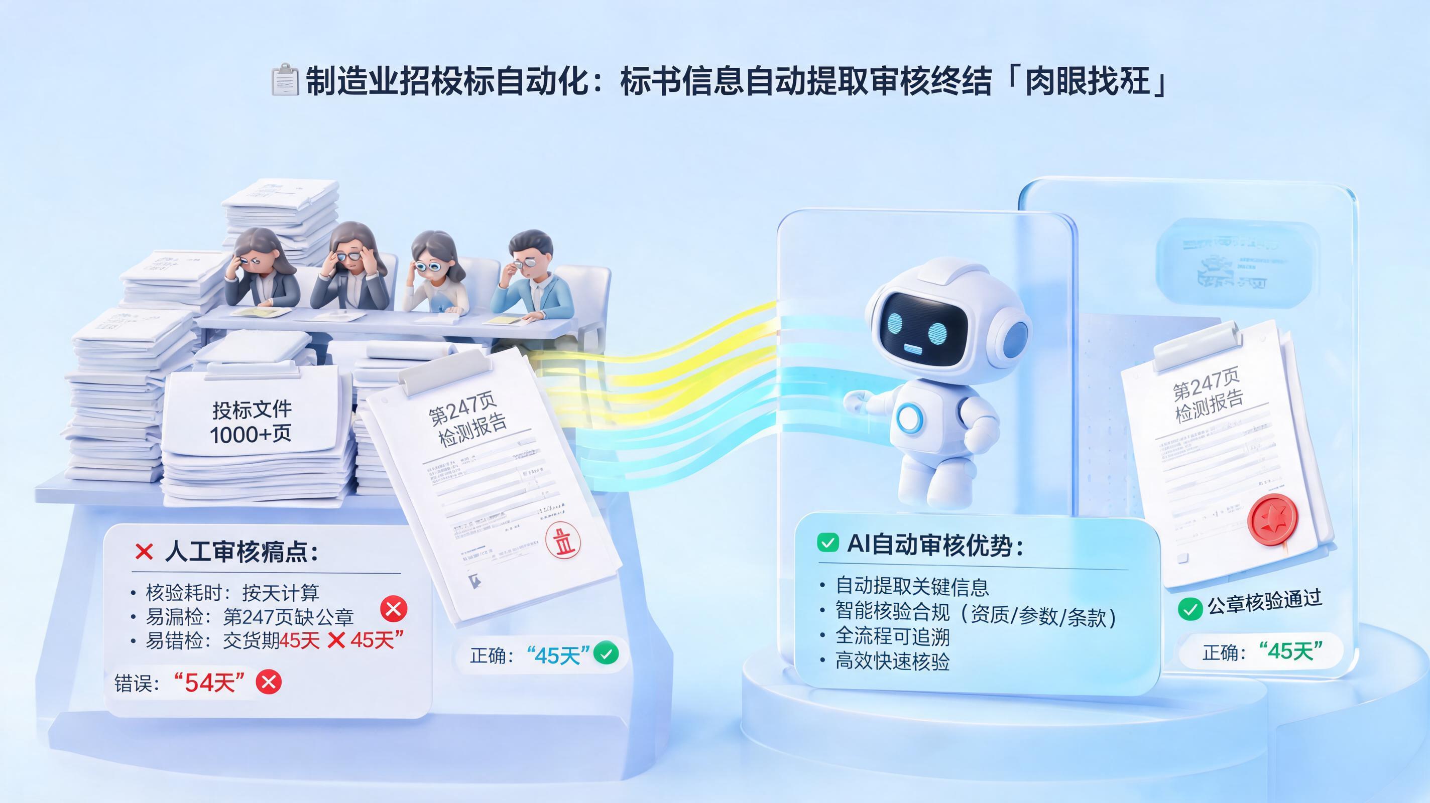 制造业招投标自动化：标书信息自动提取审核如何终结“肉眼找茬”_图1