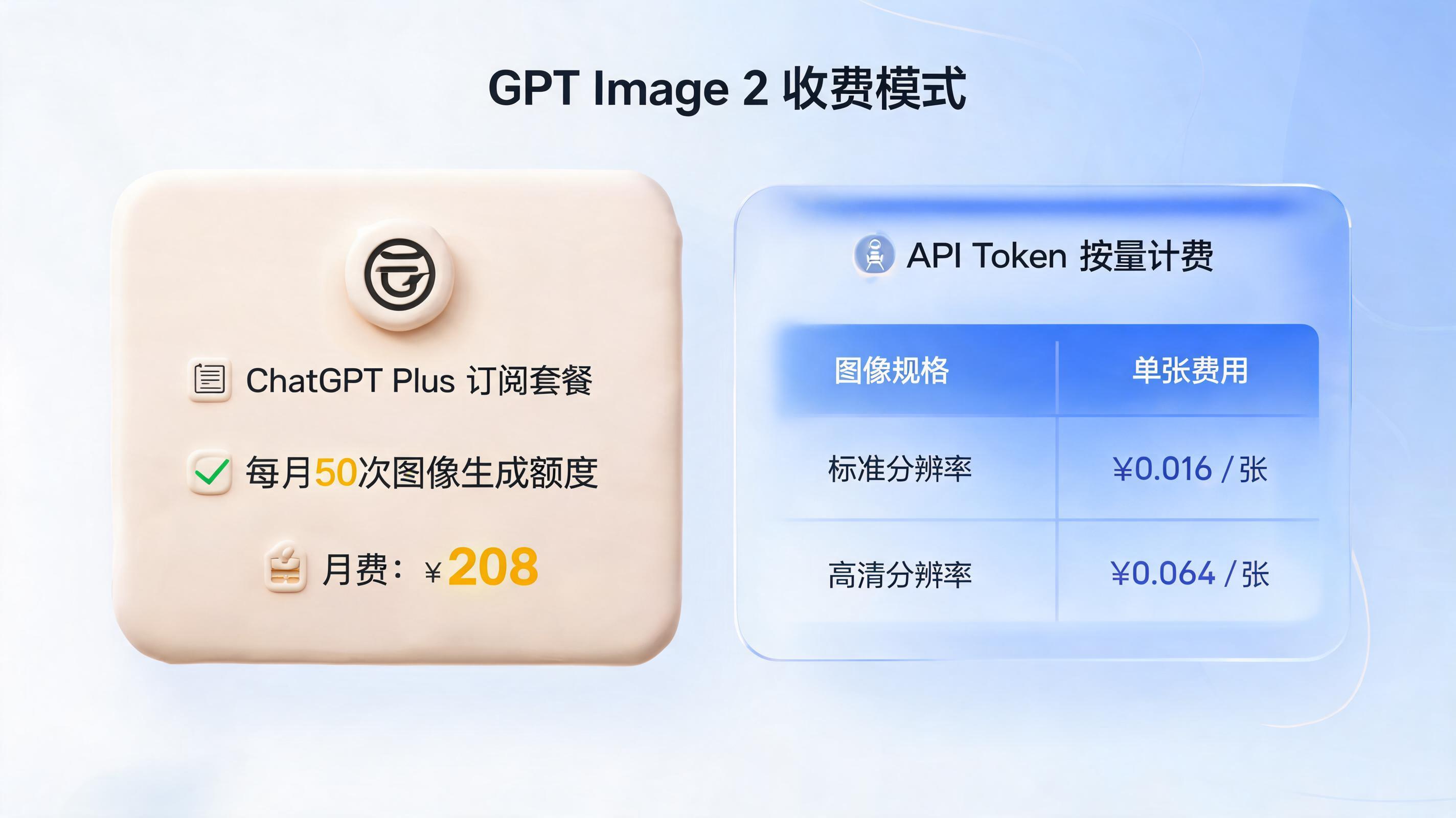 GPT Image 2 怎么收费？ChatGPT 订阅与 API 按量计费模式全解析_图1