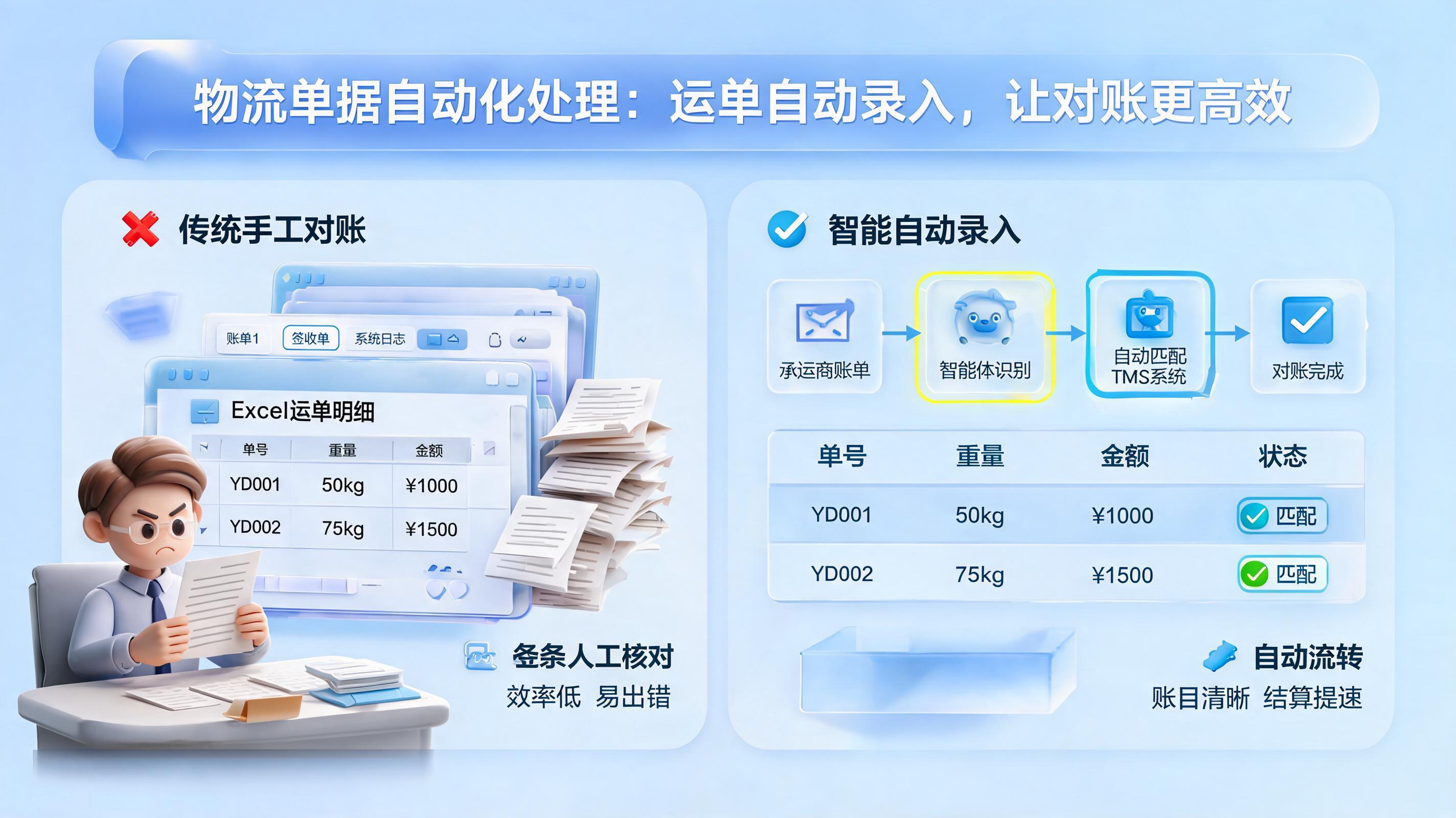 物流单据自动化处理：运单自动录入，让对账更高效