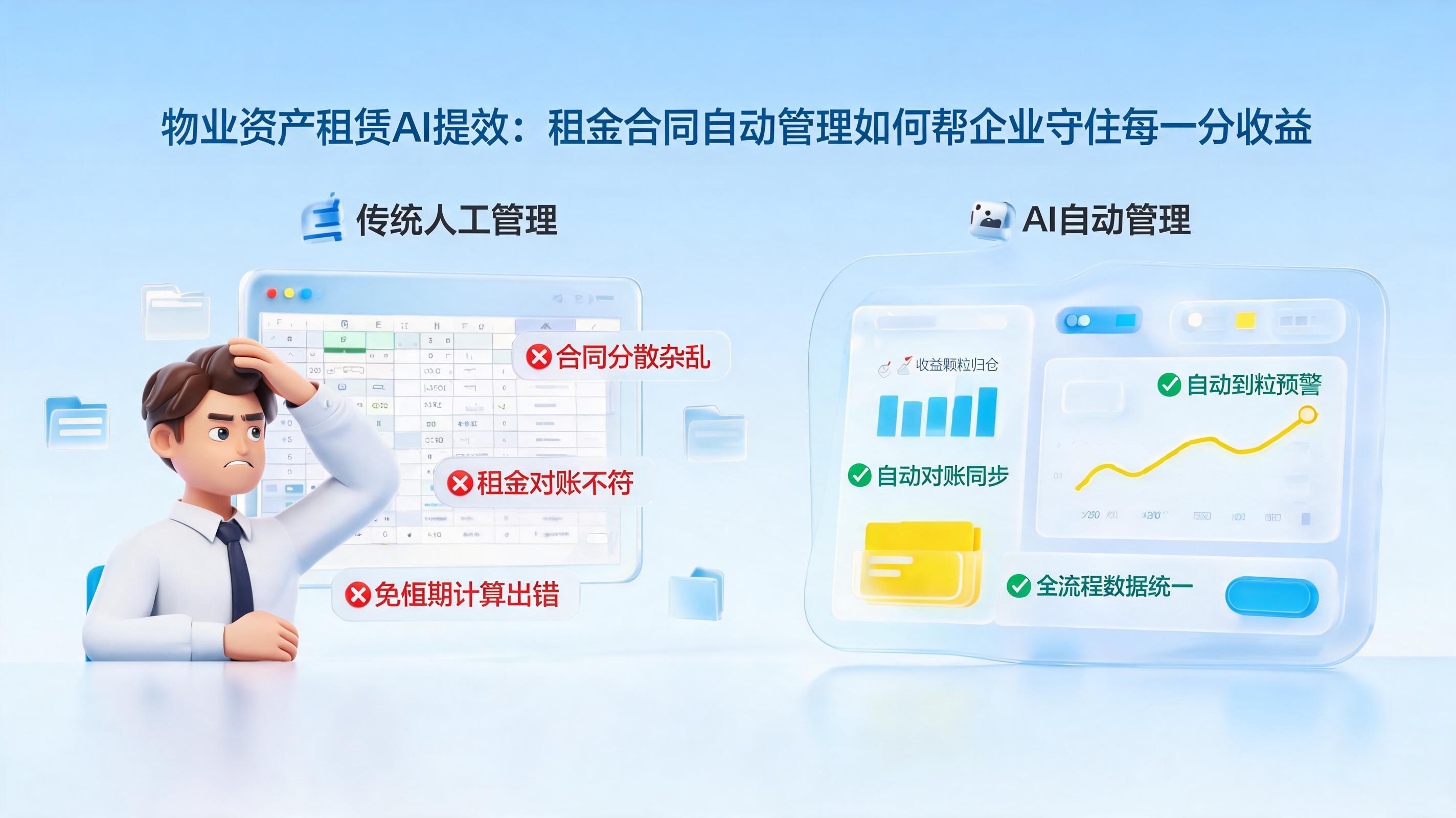 物业资产租赁AI提效:租金合同自动管理如何帮企业守住每一分收益