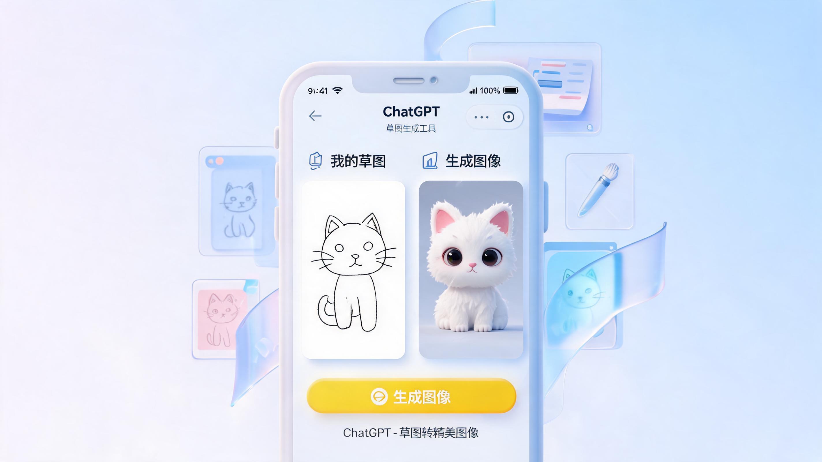 GPT Image 2.5 手机可以用吗？App 全平台支持，Sketch 功能手机独占_图1