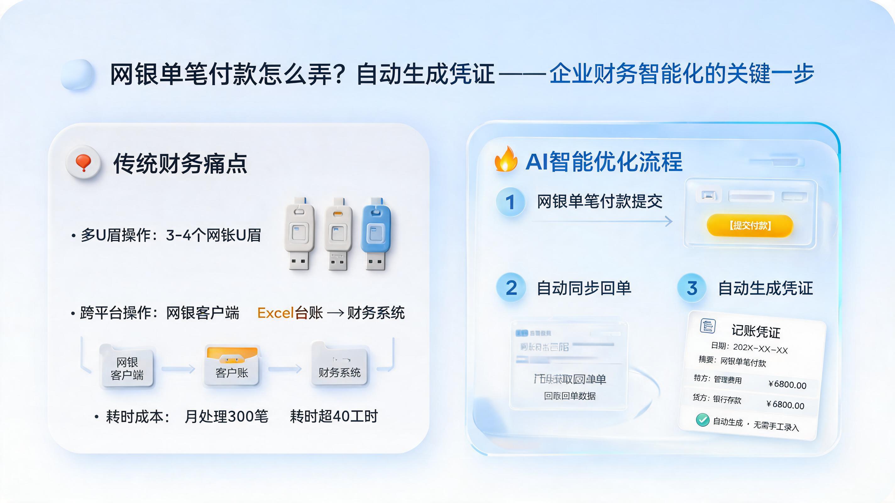 网银单笔付款怎么弄？自动生成凭证——企业财务智能化的关键一步_图1