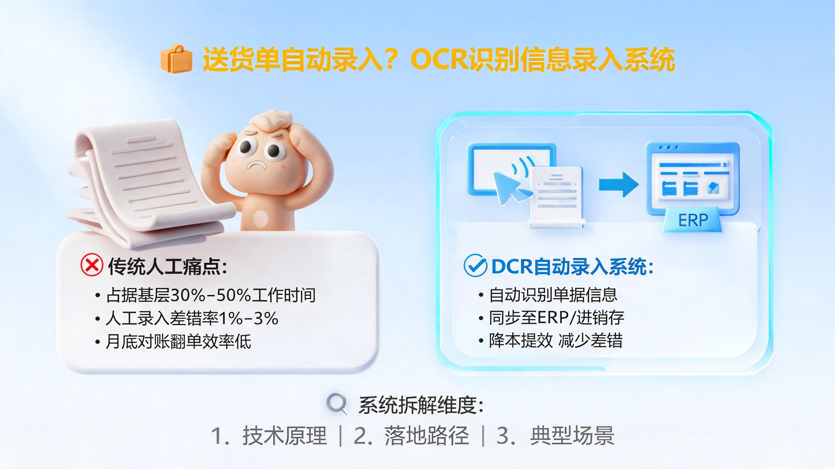 送货单怎么自动录入?OCR识别信息录入系统