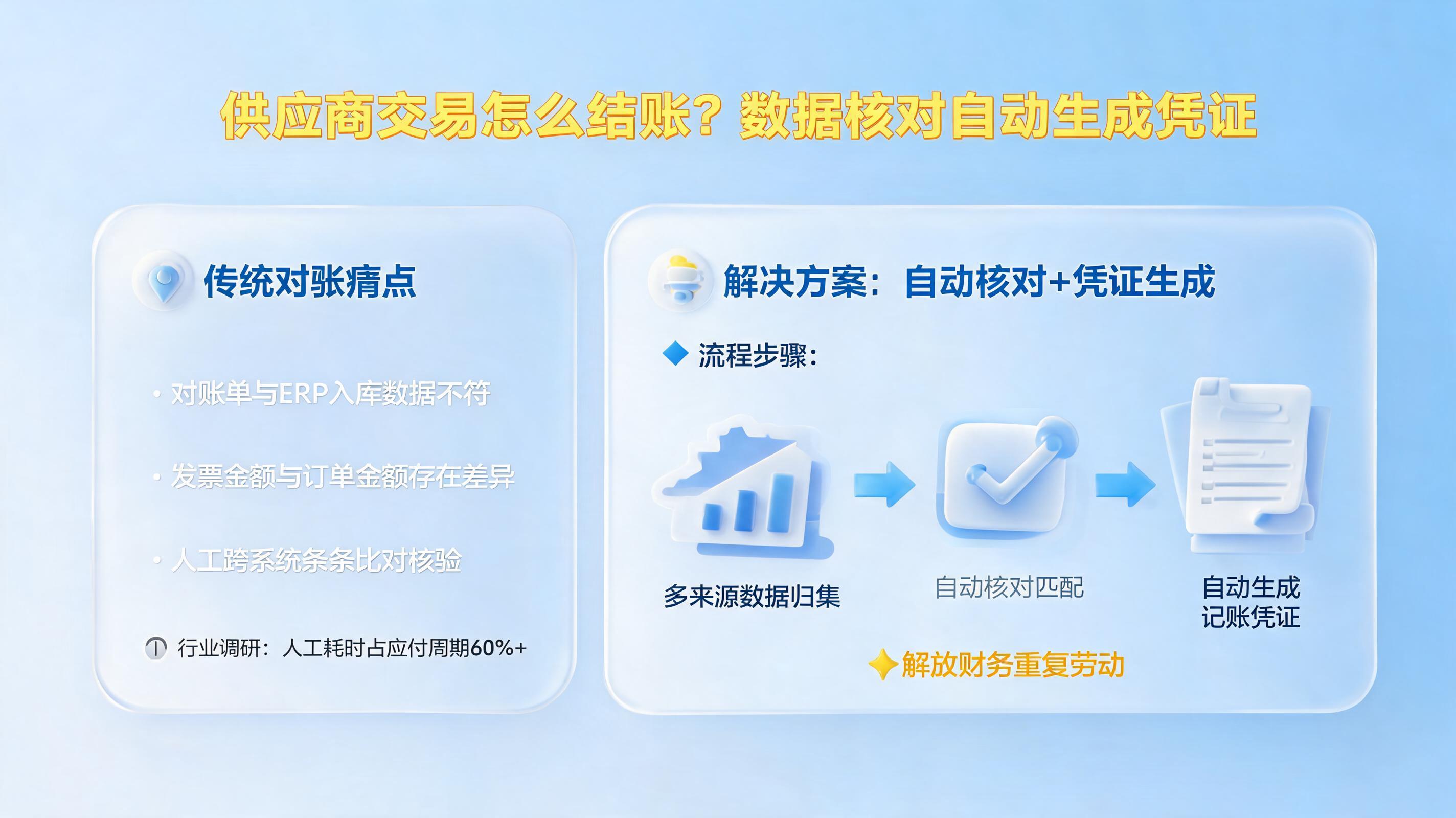 供应商交易怎么结账？数据核对自动生成凭证_图1