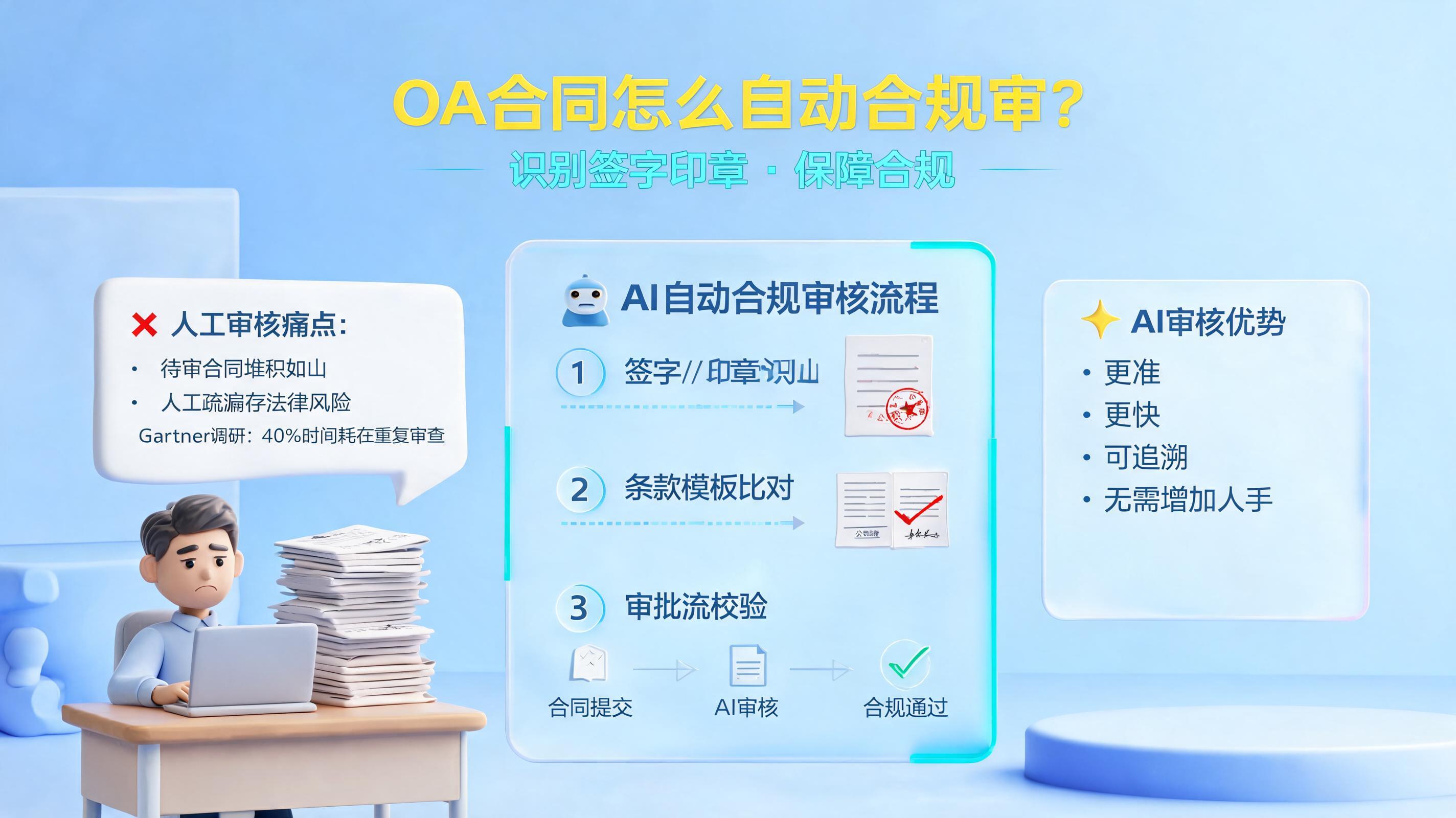 OA合同怎么自动合规审？识别签字印章保障合规_图1
