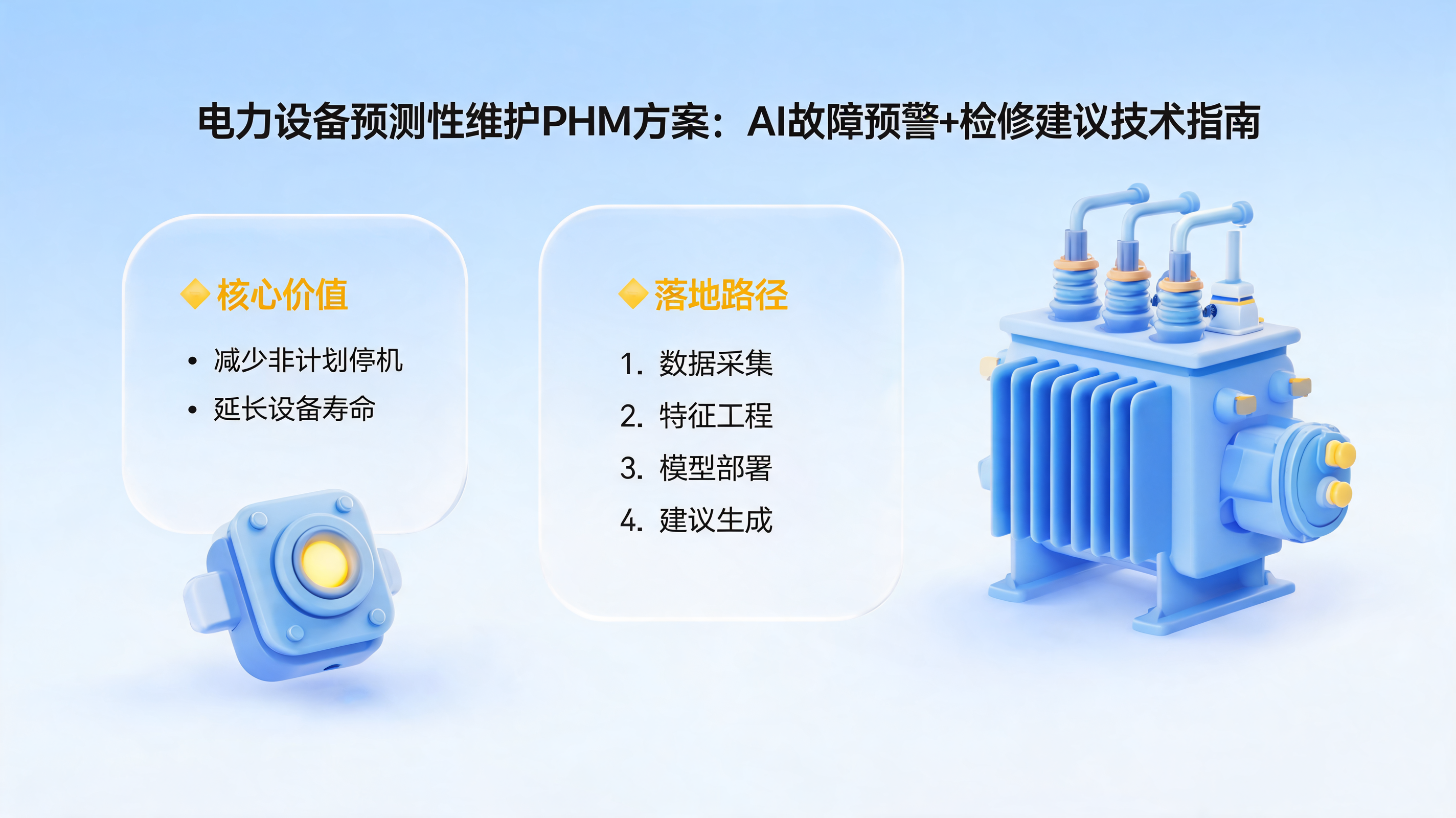 电力设备预测性维护PHM方案：AI故障预警+检修建议技术指南_图1