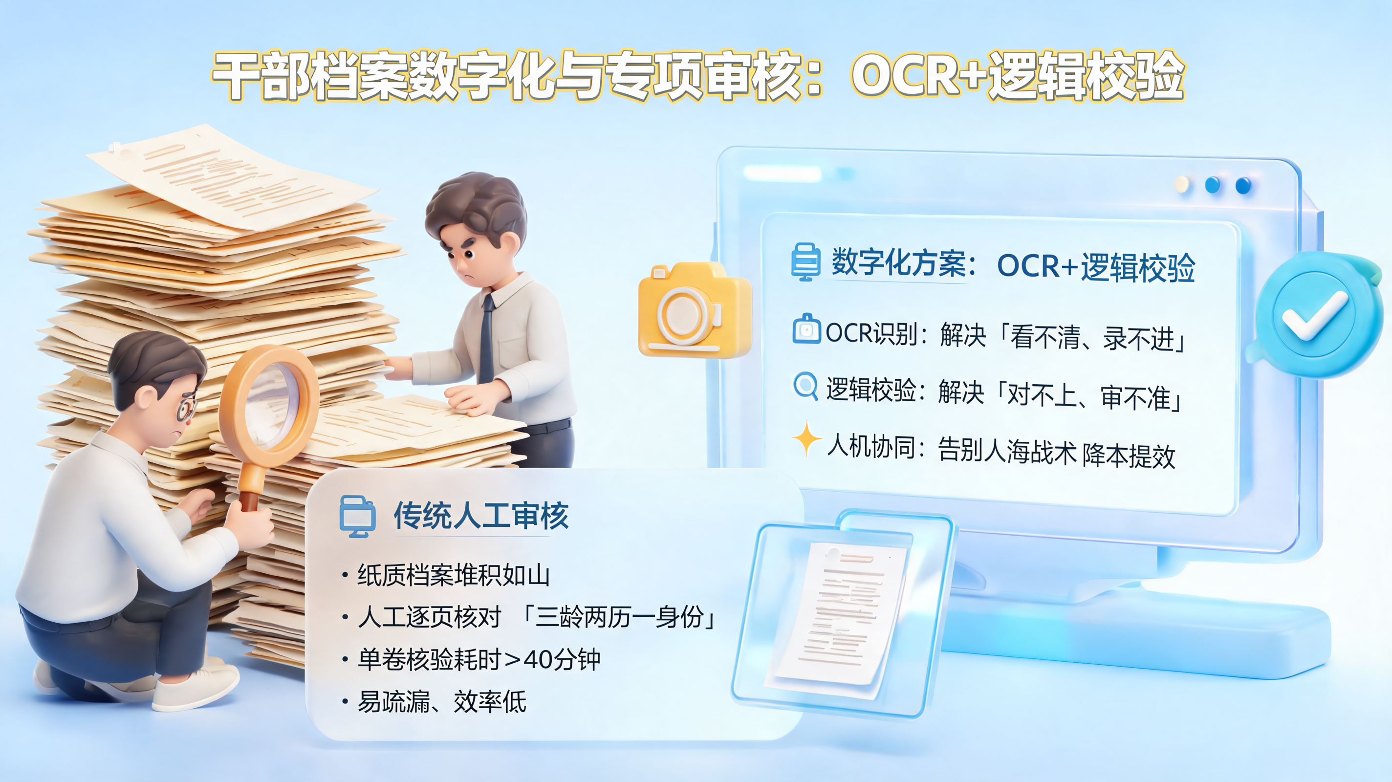 干部档案数字化与专项审核：OCR+逻辑校验_图1