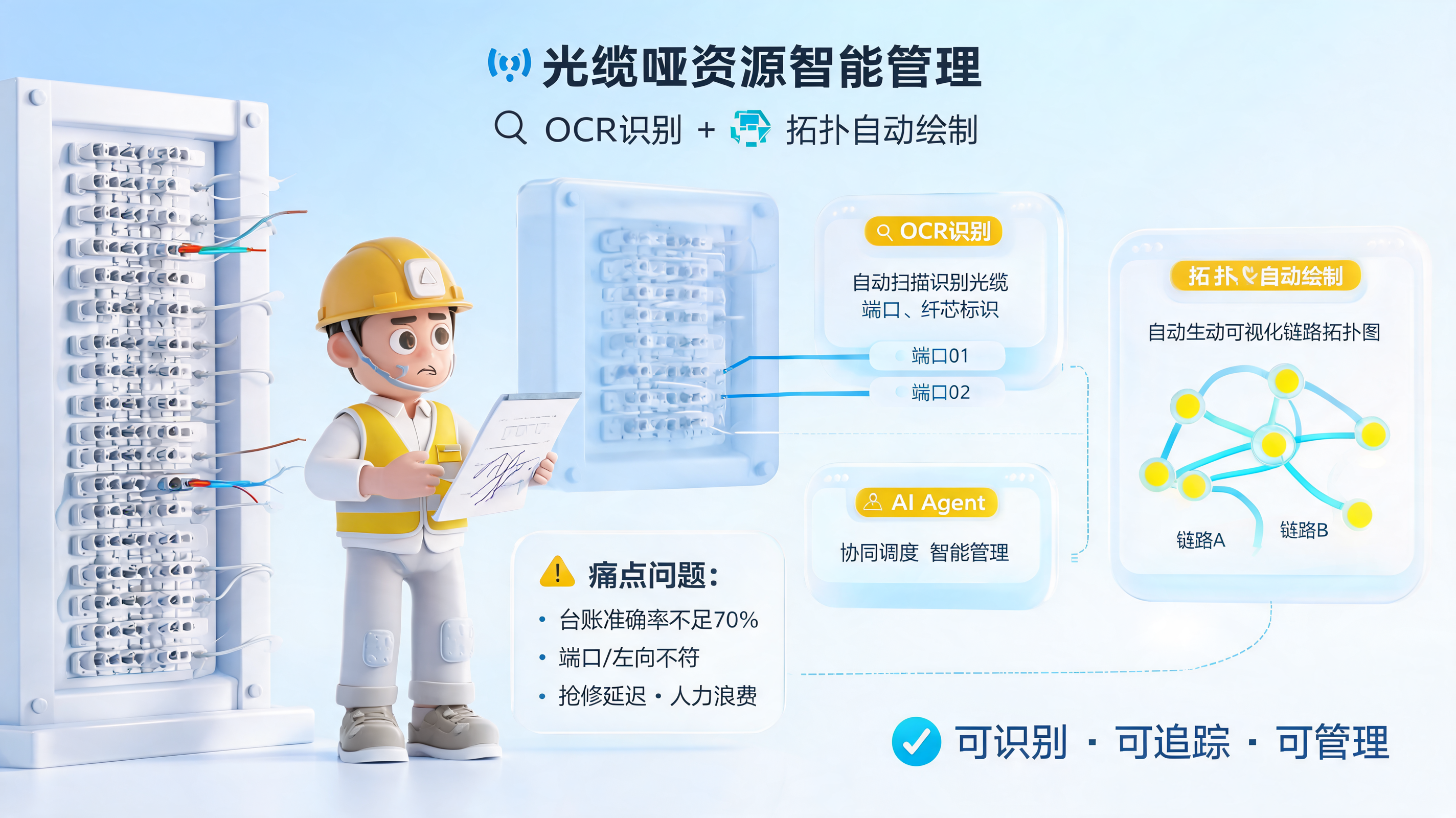 光缆哑资源智能管理：OCR识别+拓扑自动绘制_图1