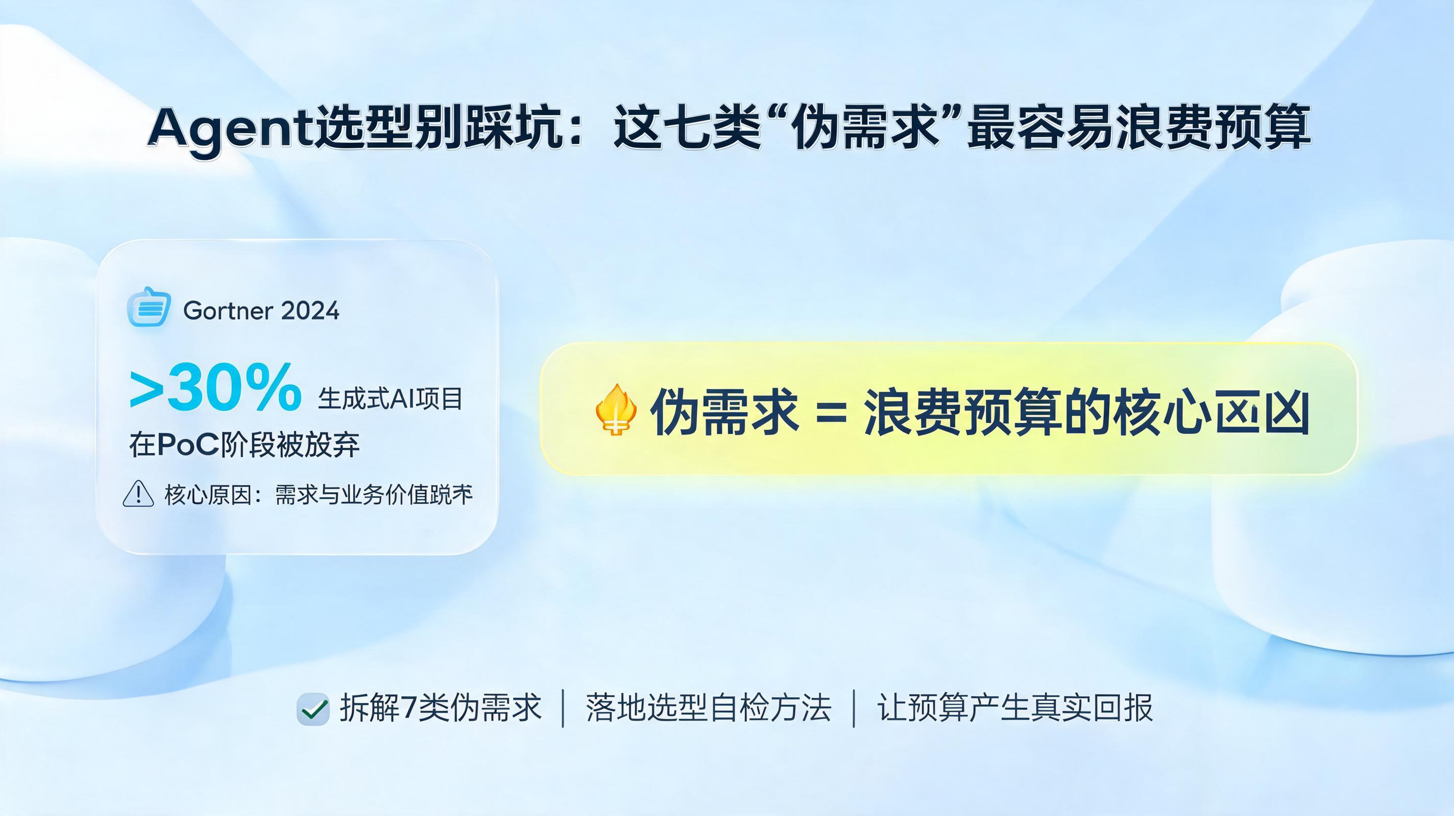 Agent选型别踩坑：这七类“伪需求”最容易浪费预算_图1