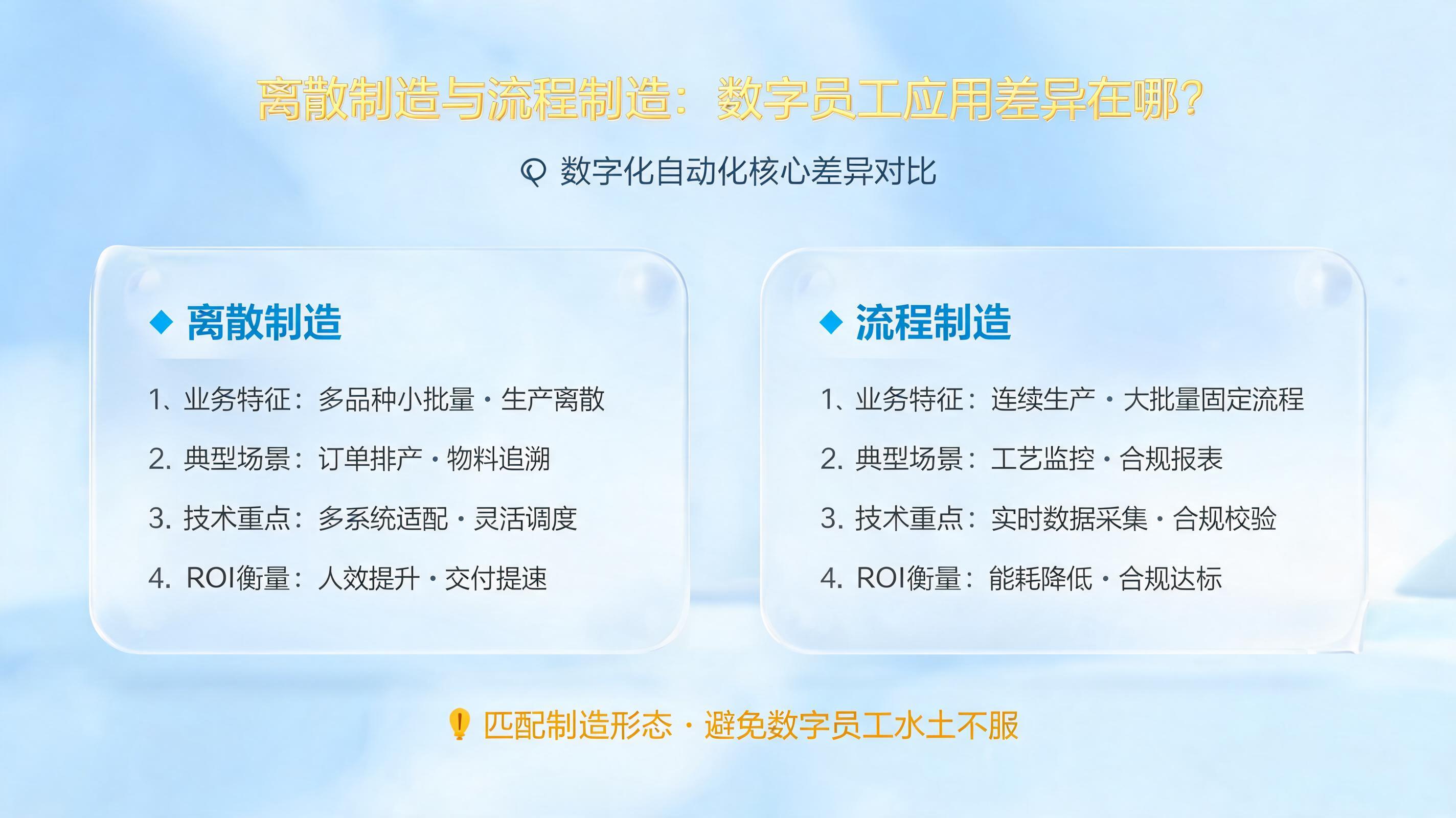 离散制造与流程制造:数字员工应用差异在哪?