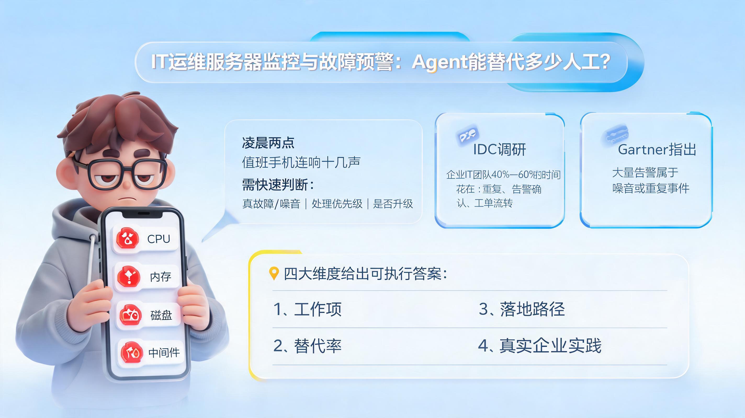 IT运维服务器监控与故障预警：Agent能替代多少人工？_图1