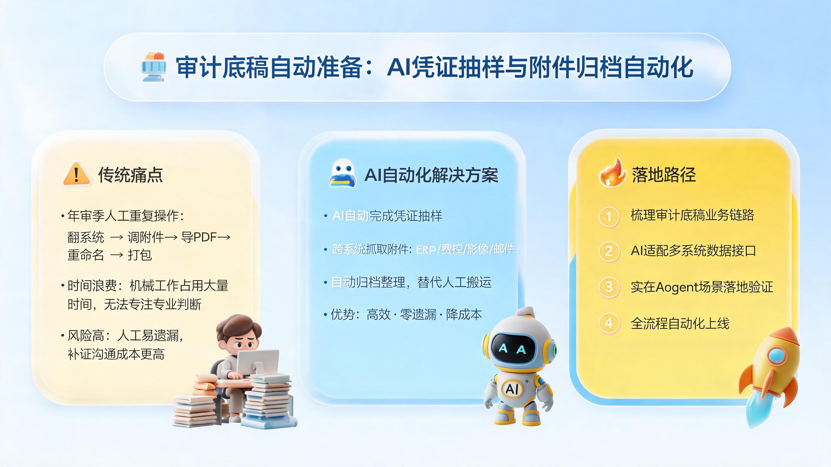 审计底稿自动准备：AI凭证抽样与附件归档自动化
