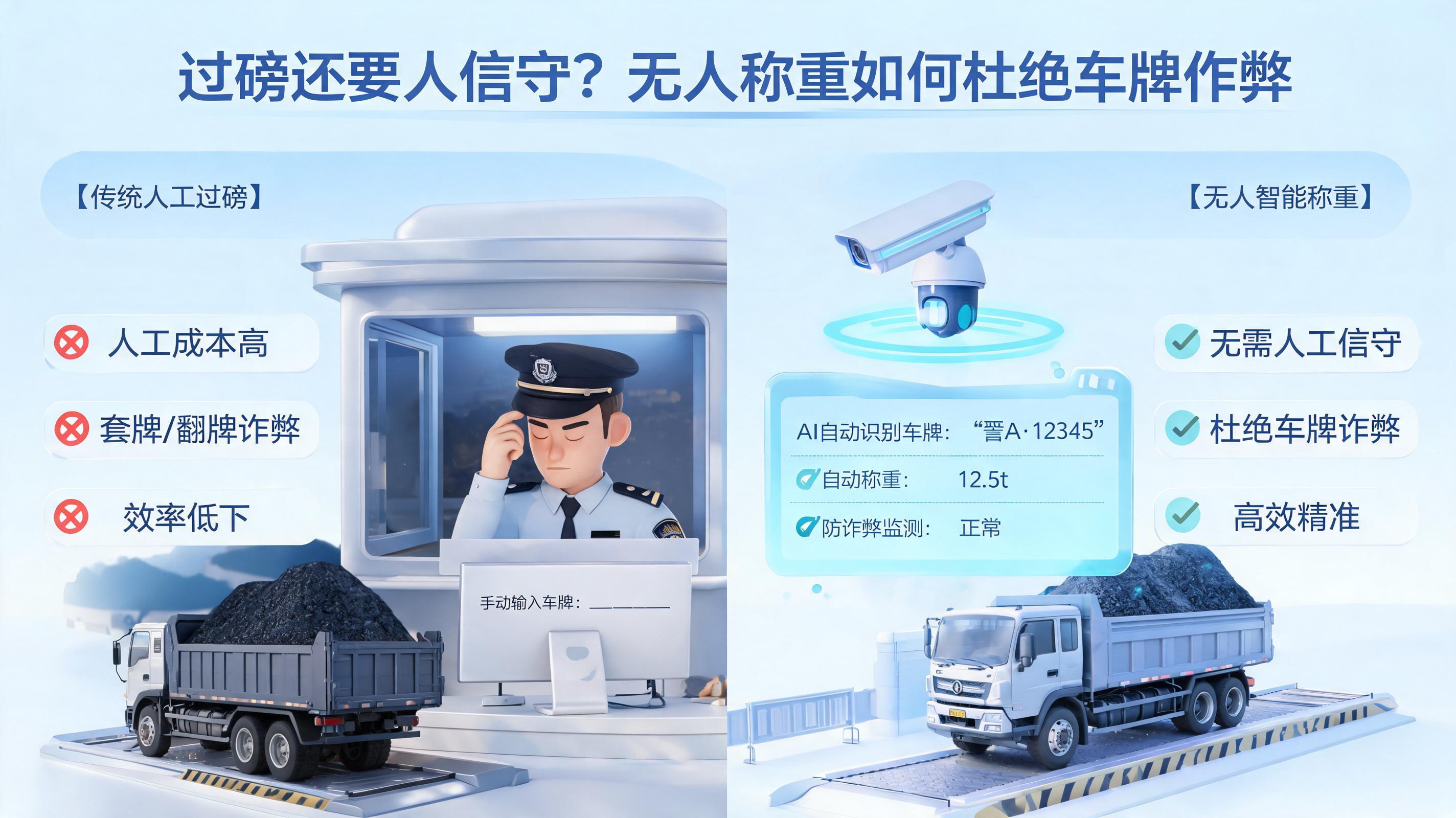 过磅还要人值守？无人称重如何杜绝车牌作弊_图1