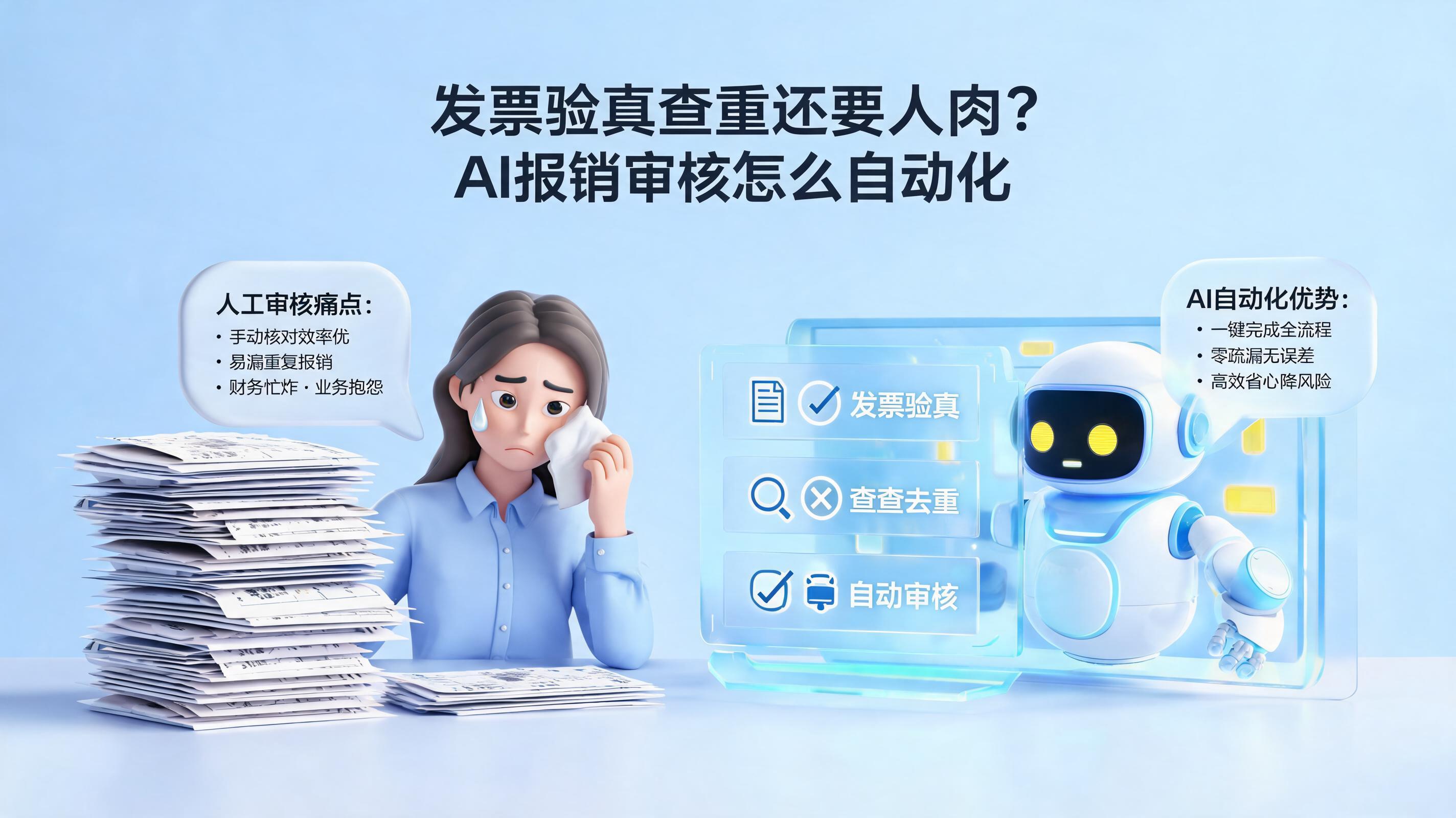 发票验真查重还要人肉?AI报销审核怎么自动化