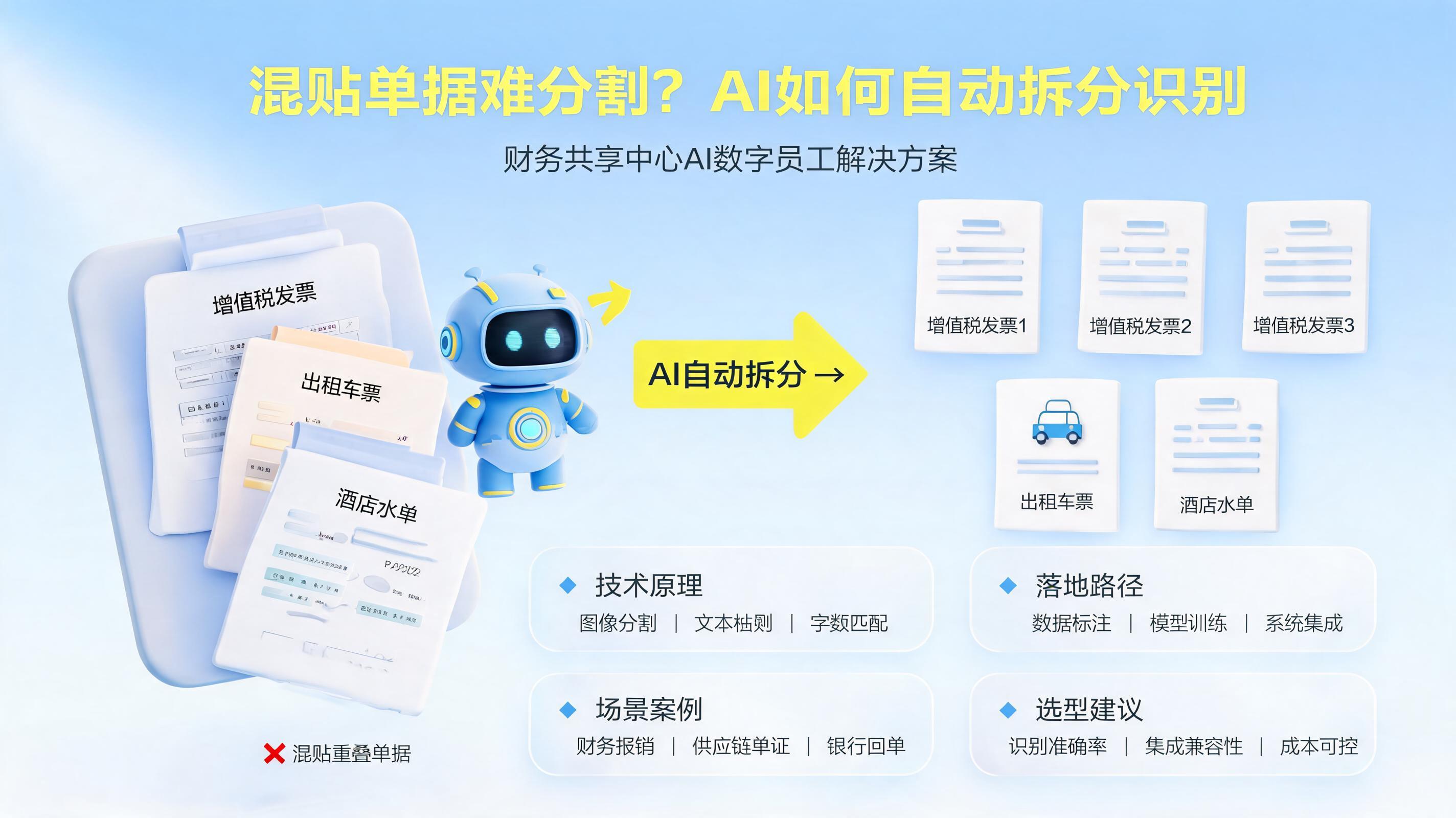 混贴单据难分割?AI如何自动拆分识别