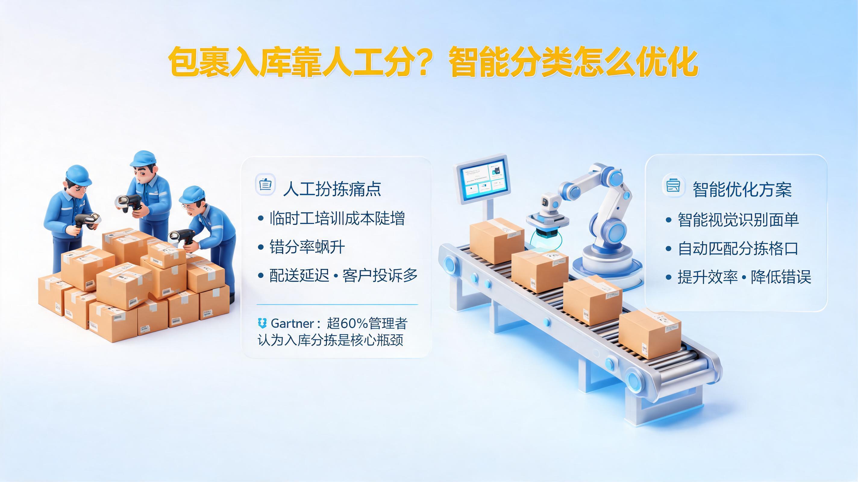 包裹入库靠人工分？智能分类怎么优化