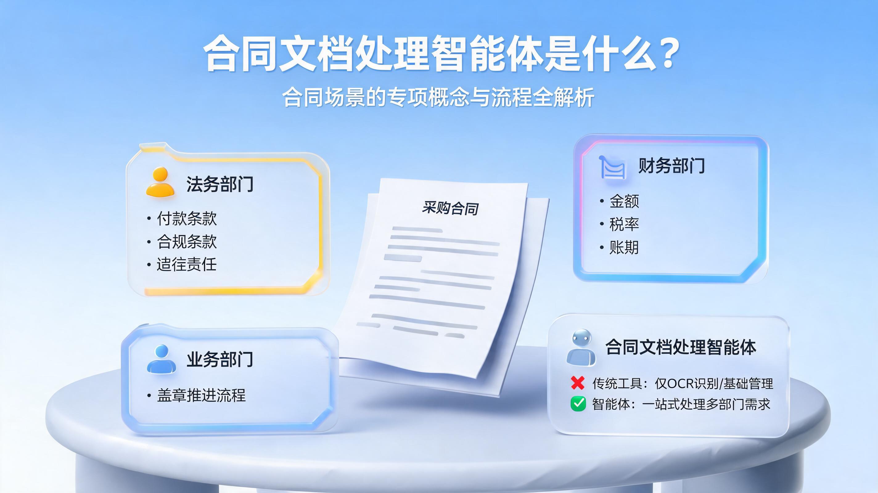 合同文档处理智能体是什么?合同场景的专项概念与流程全解析