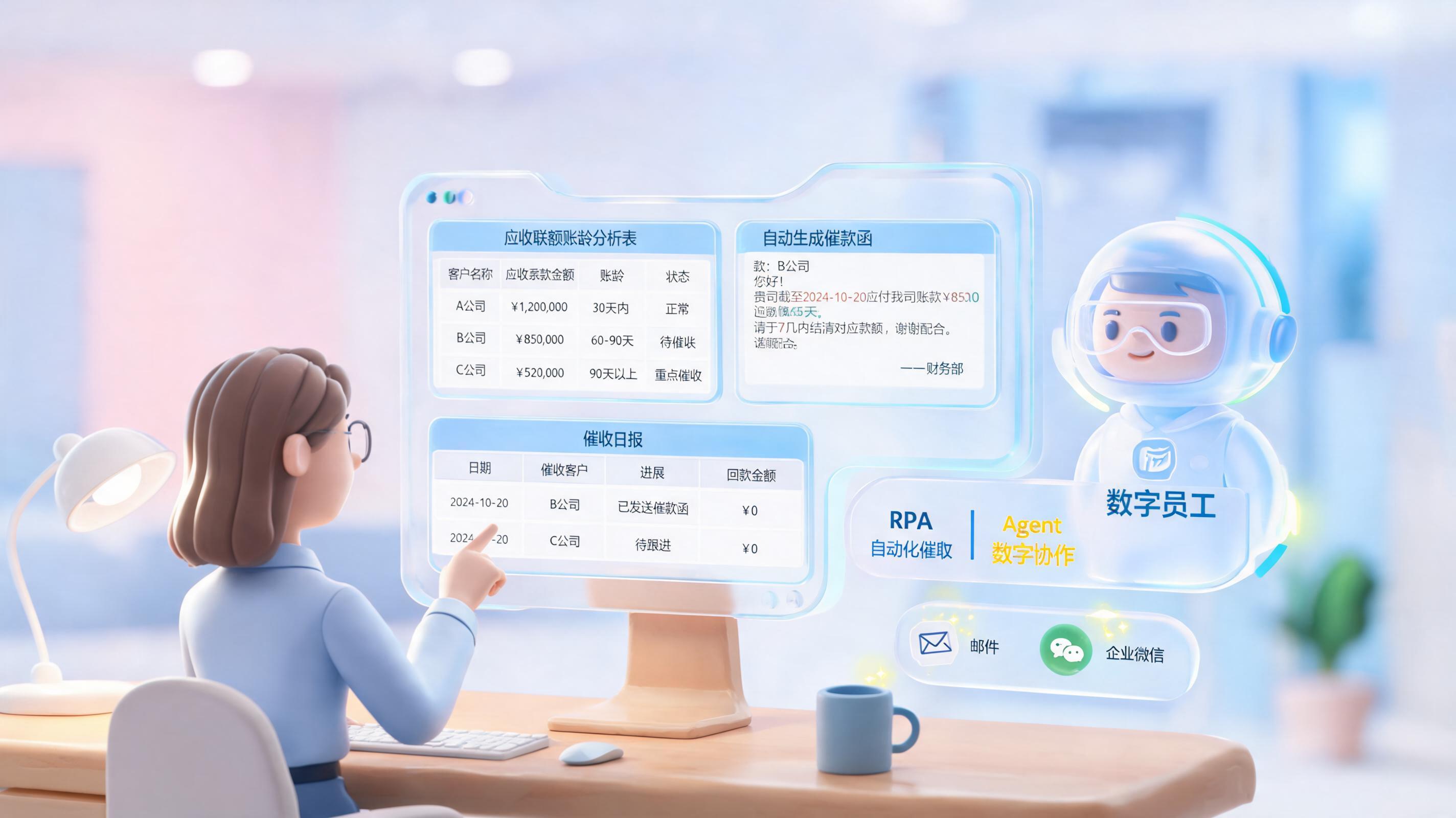 应收账款催收用Agent怎么做？从账龄分析到催收日报的自动化落地指南