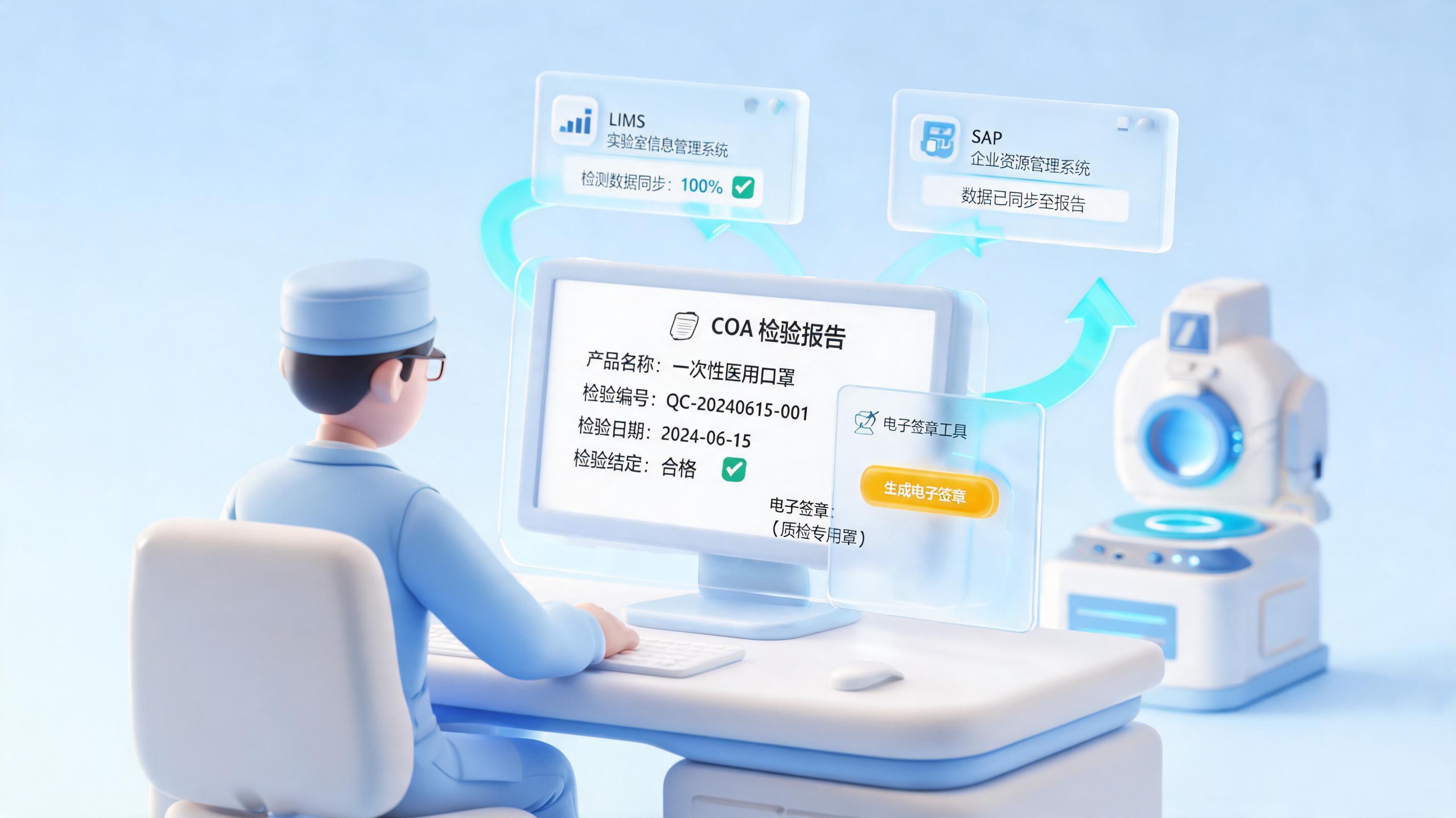 COA（质量分析证书）自动生成用Agent怎么做？从检验数据采集到电子签章的自动化落地指南_图1