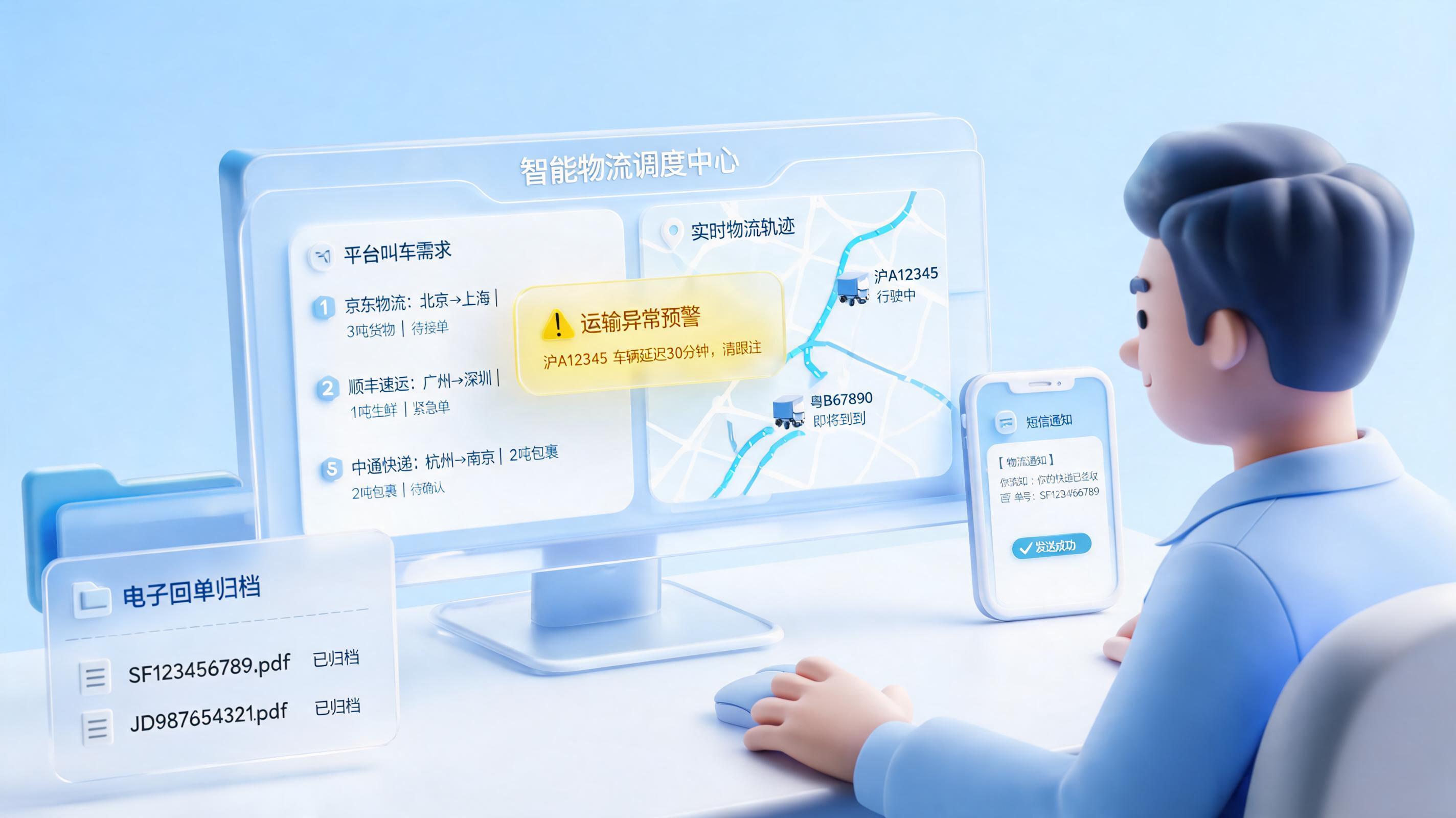 发货物流协同与追踪用Agent怎么做？从自动叫车到电子回单归档的自动化落地指南_图1
