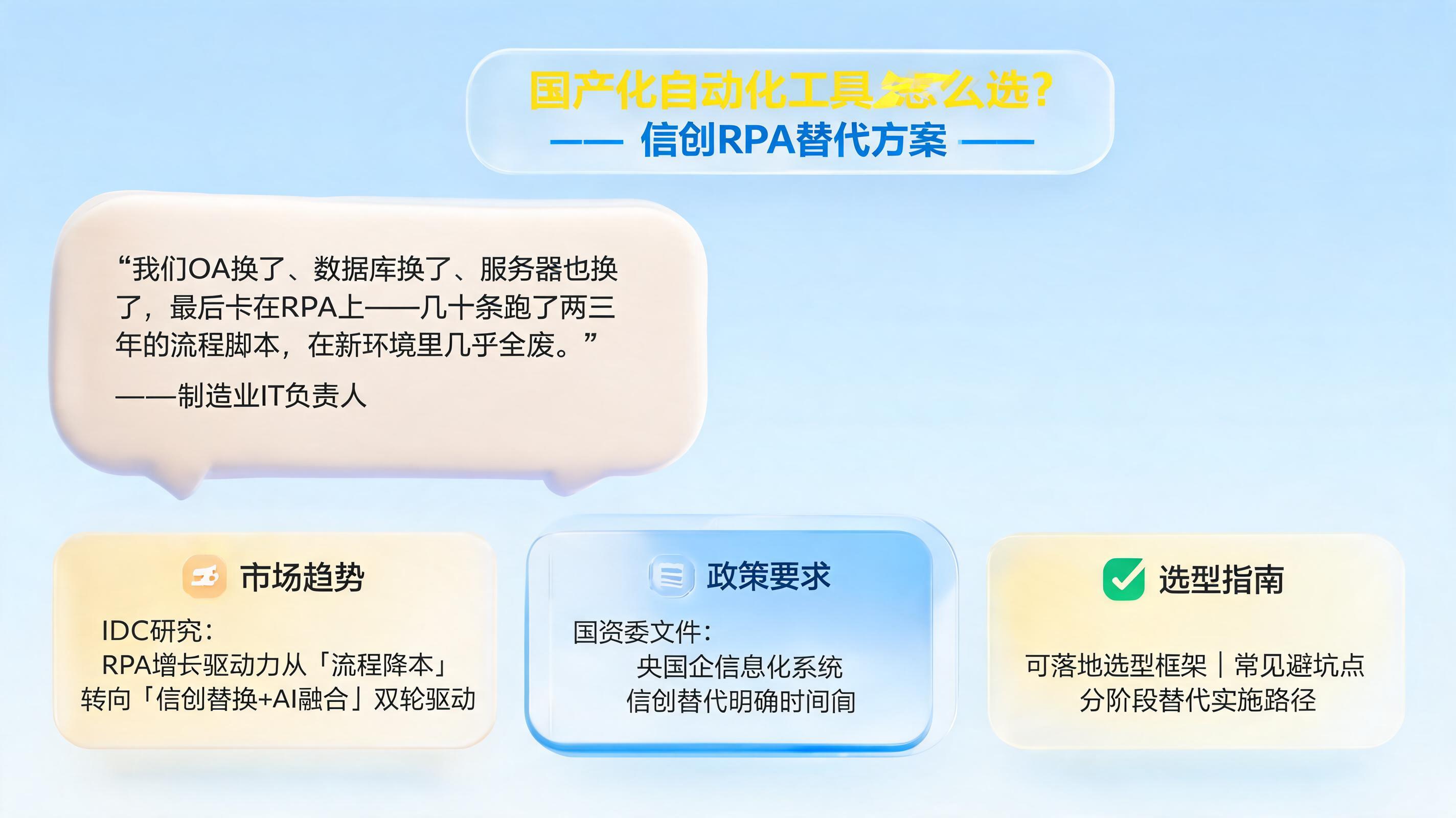 国产化自动化工具怎么选?信创 RPA 替代方案