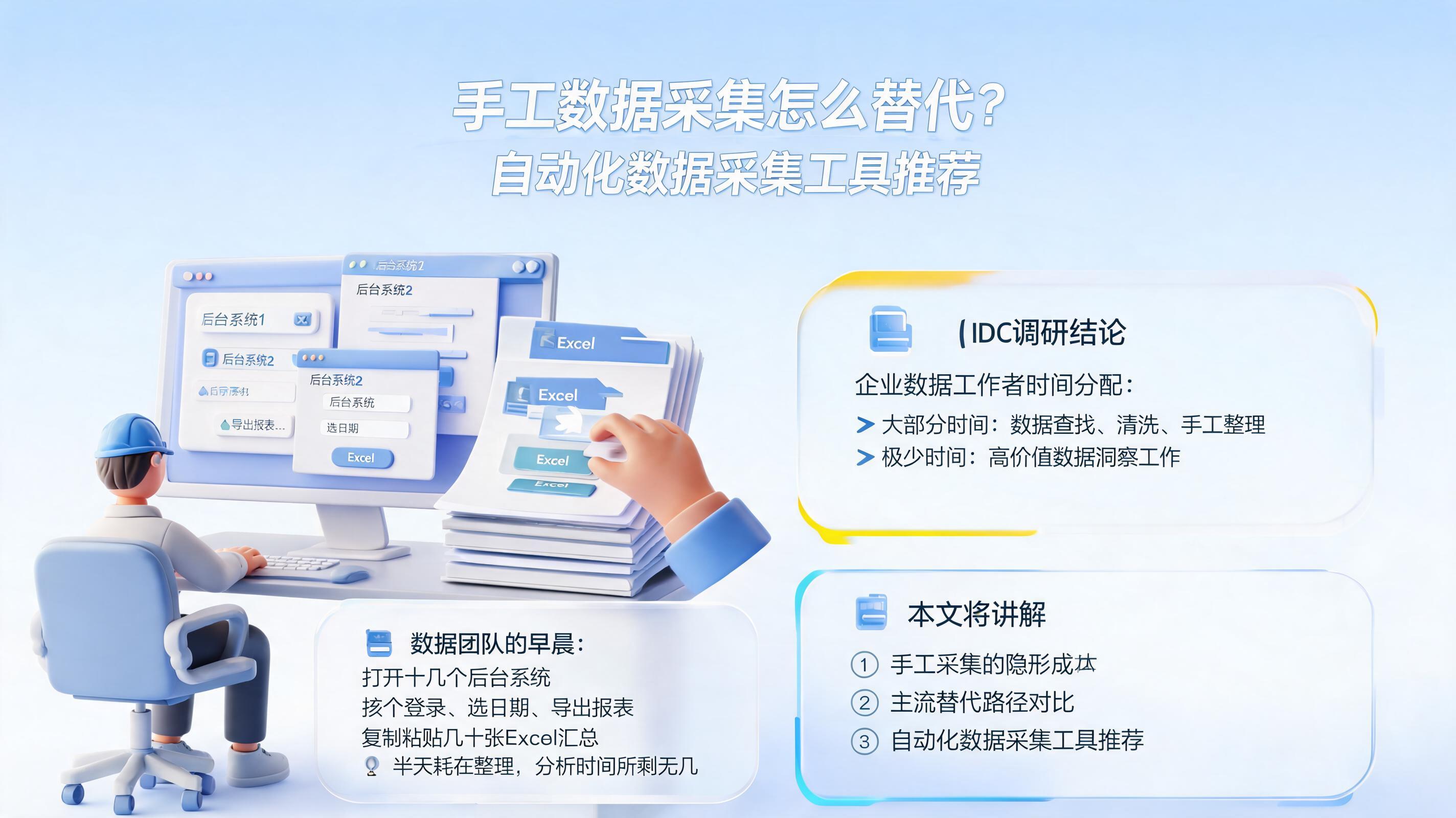 手工数据采集怎么替代?自动化数据采集工具推荐