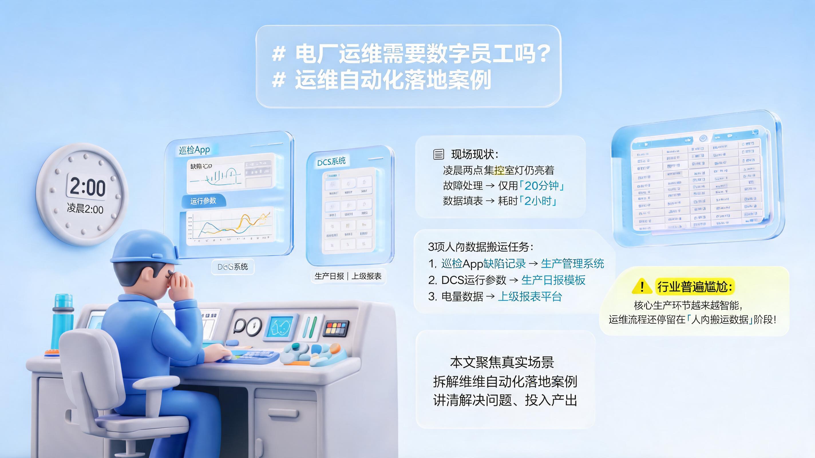 电厂运维需要数字员工吗?运维自动化落地案例