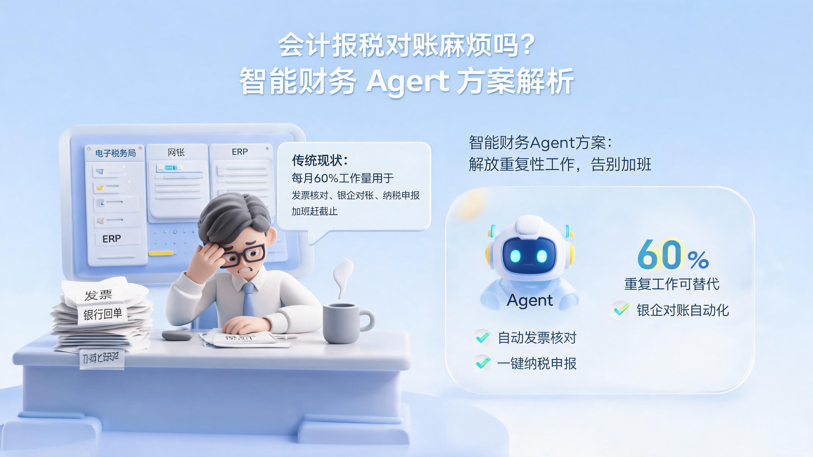 会计报税对账麻烦吗?智能财务 Agent 方案解析