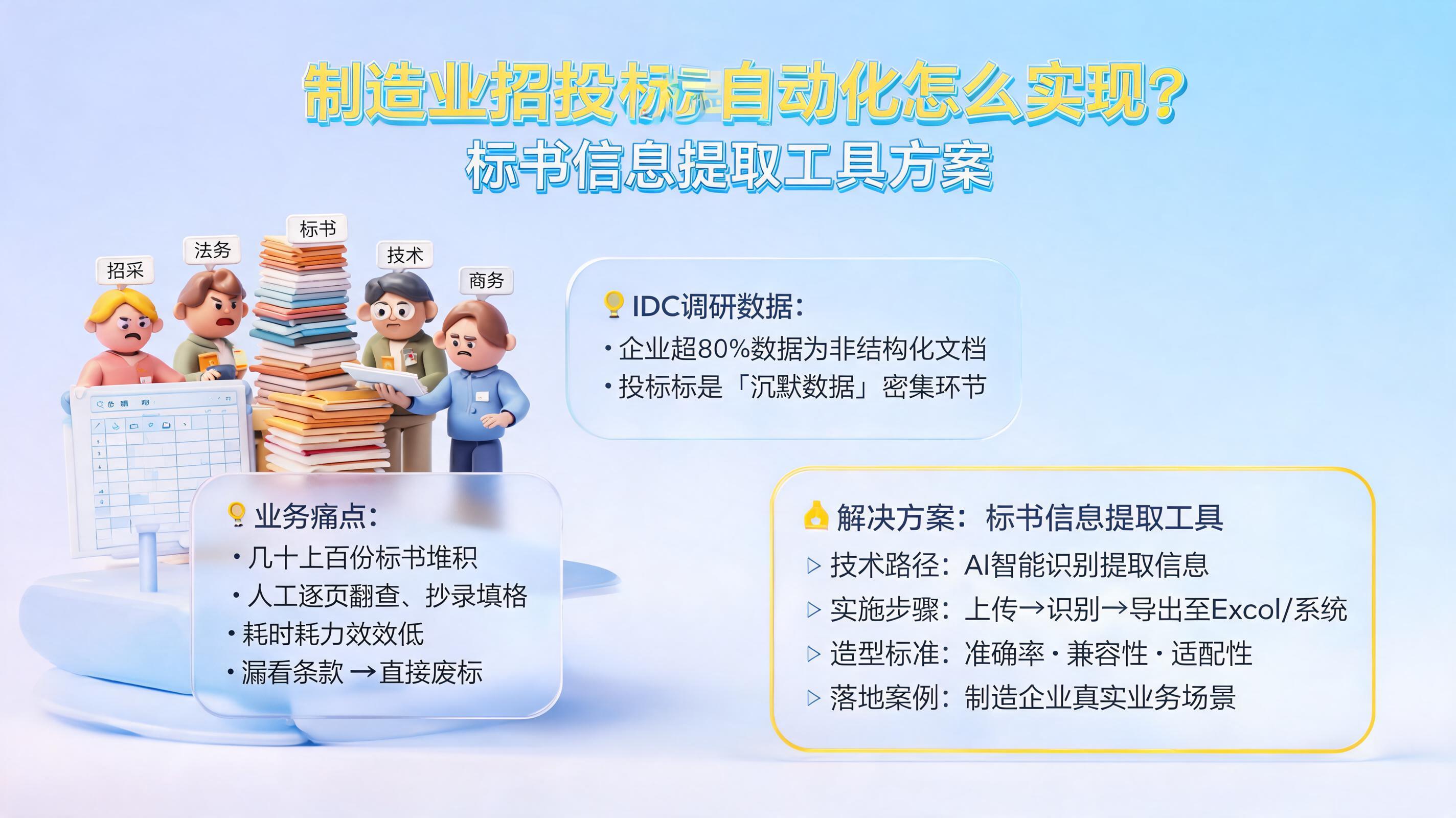 制造业招投标自动化怎么实现?标书信息提取工具方案