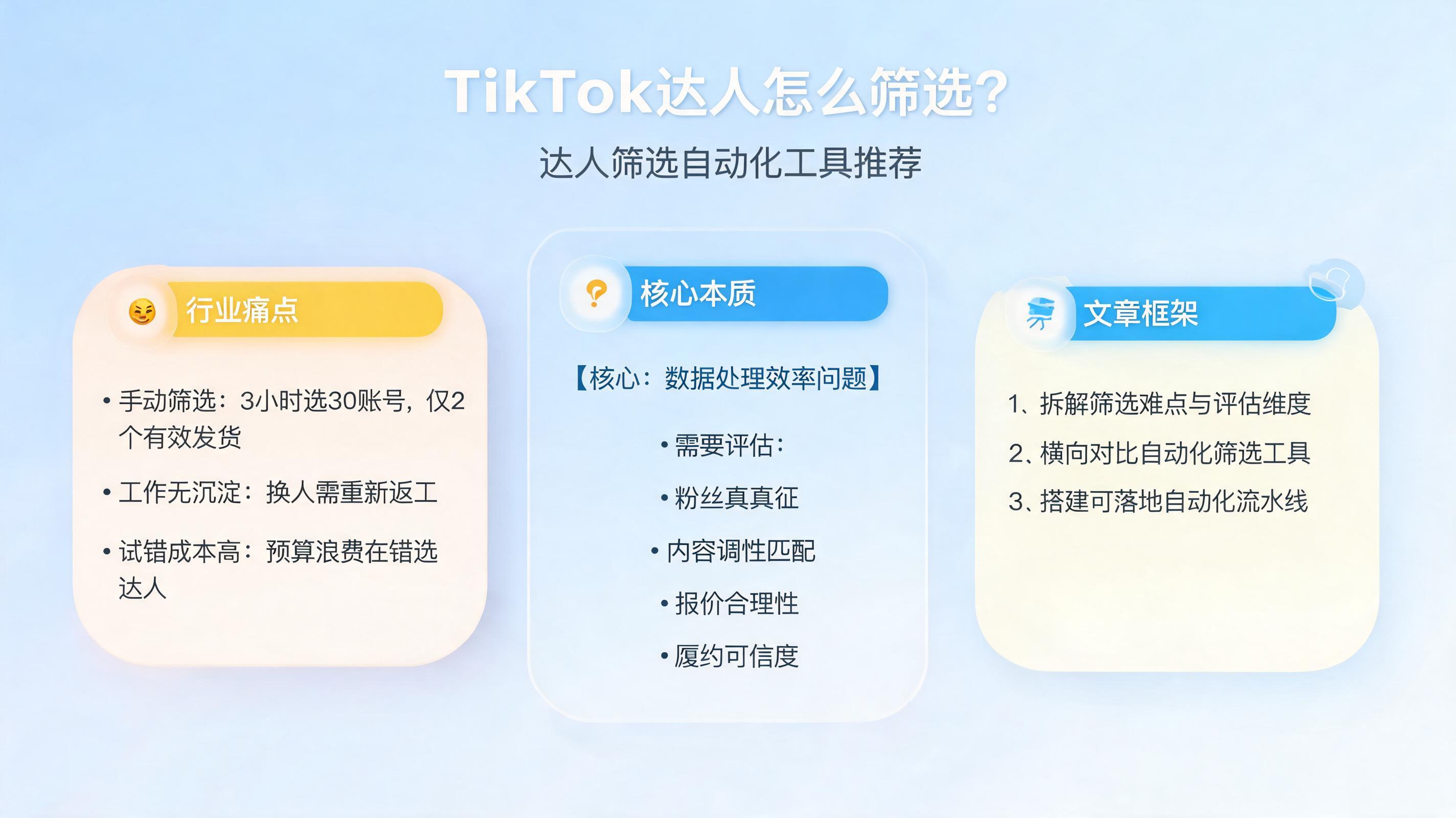 TikTok达人怎么筛选？达人筛选自动化工具推荐