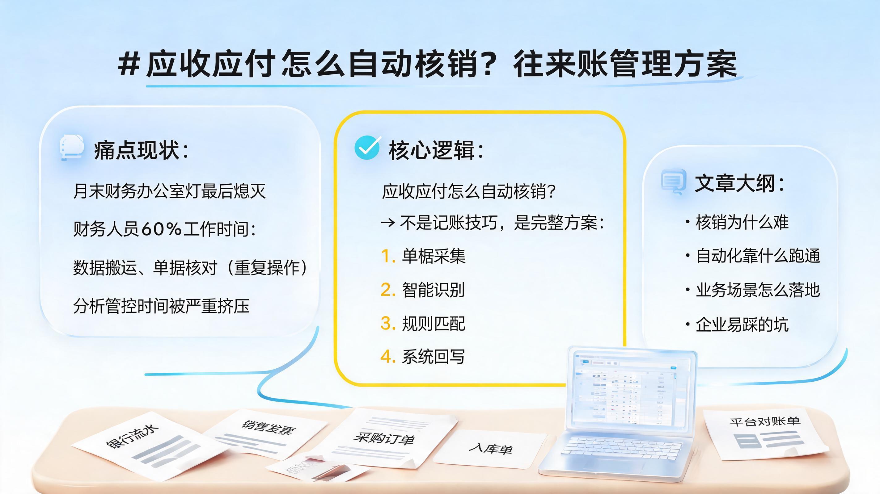 应收应付怎么自动核销？往来账管理方案